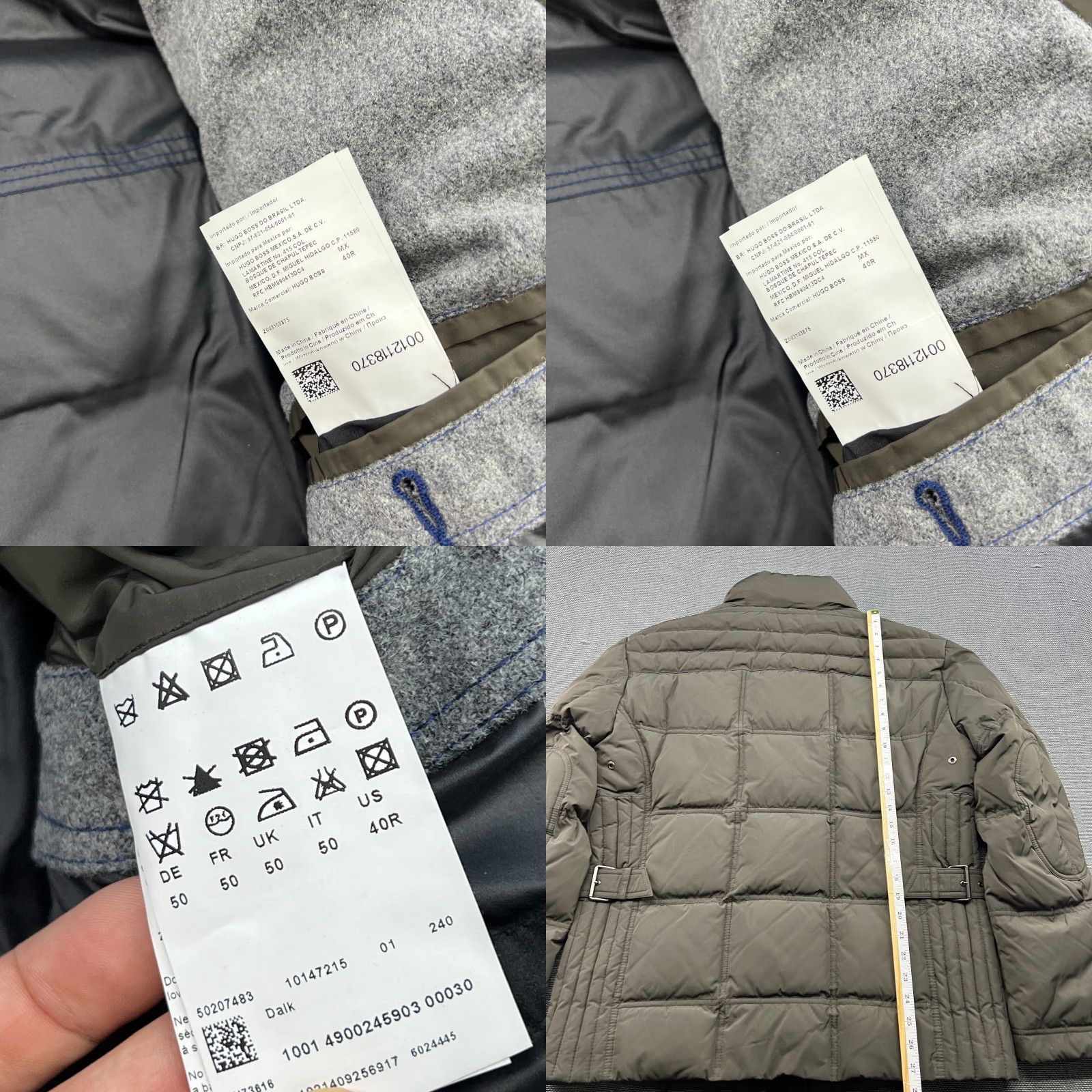 Hugo Boss HUGO BOSS Jacket Mens Size 50 Down Olive Green Khaki Parka Full Zip Hooded Size US M / EU 48-50 / 2 - 8 Thumbnail