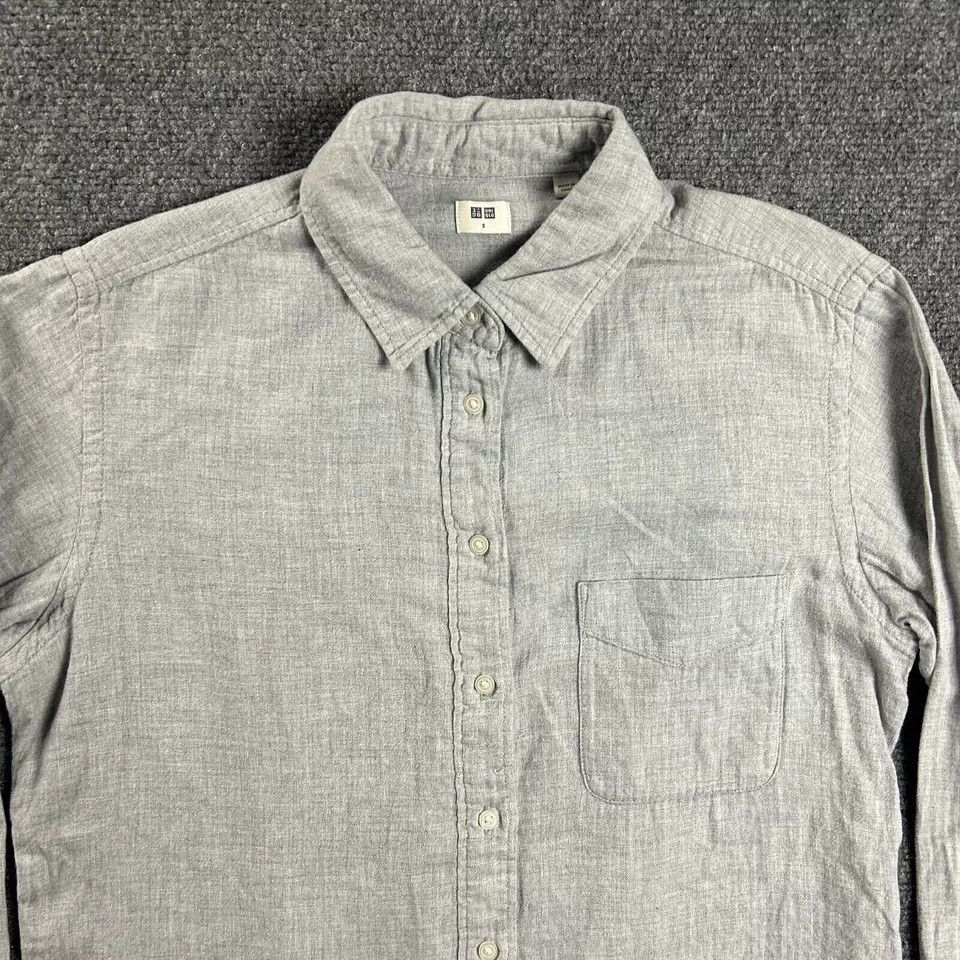 Uniqlo Uniqlo Flannel Shirt Mens Small Gray Pocket Cotton Adults Size US S / EU 44-46 / 1 - 2 Thumbnail