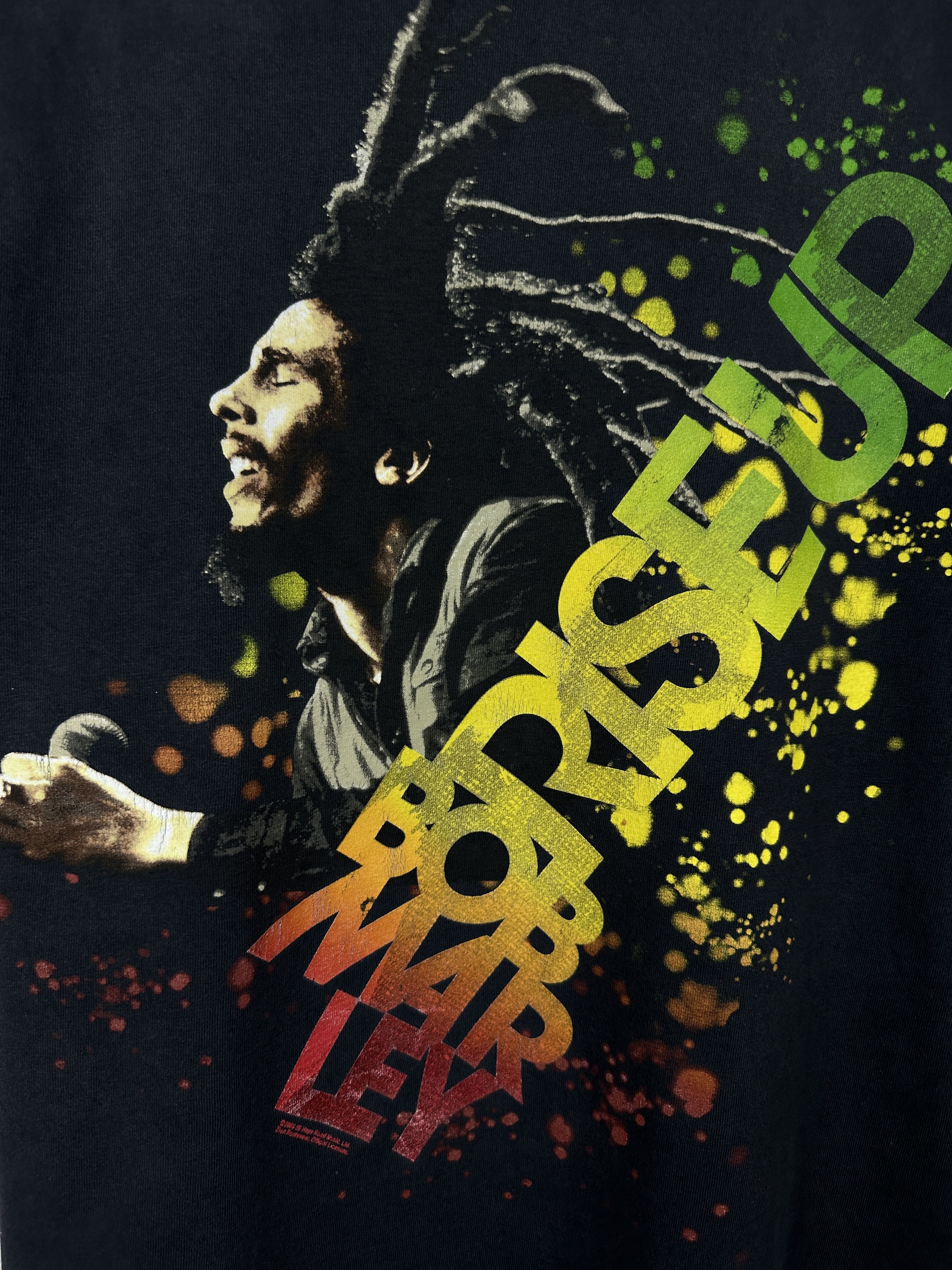 Band Tees Vintage Bob Marley Rise Up Graphic T Shirt Tee Rock Metal 90 Size US L / EU 52-54 / 3 - 4 Thumbnail