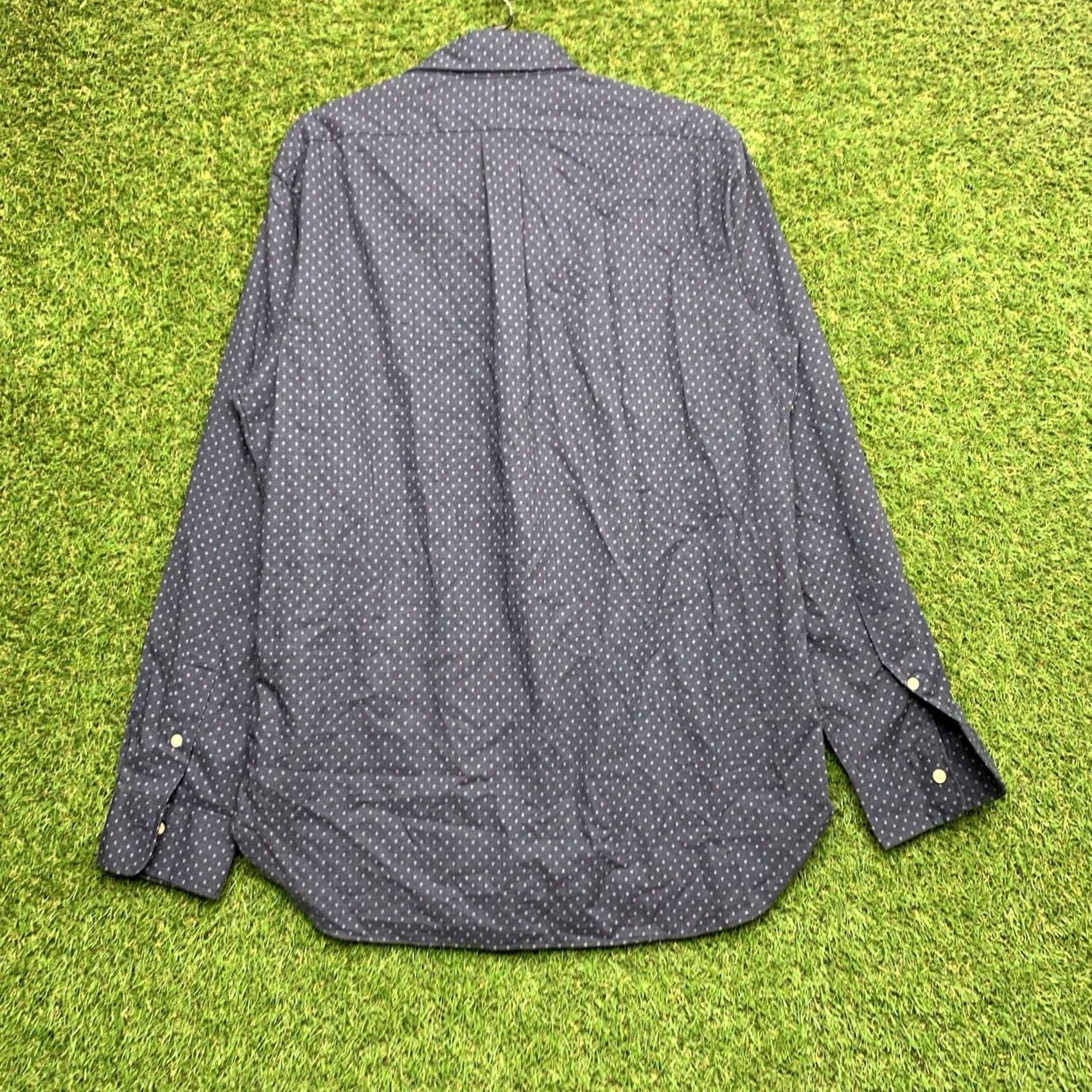 Polo Ralph Lauren Polo Ralph Lauren Button Up Shirt Mens Medium Long Sleeve Blue Geometric Preppy Classic NWT Button-Down Size US M / EU 48-50 / 2 - 2 Thumbnail