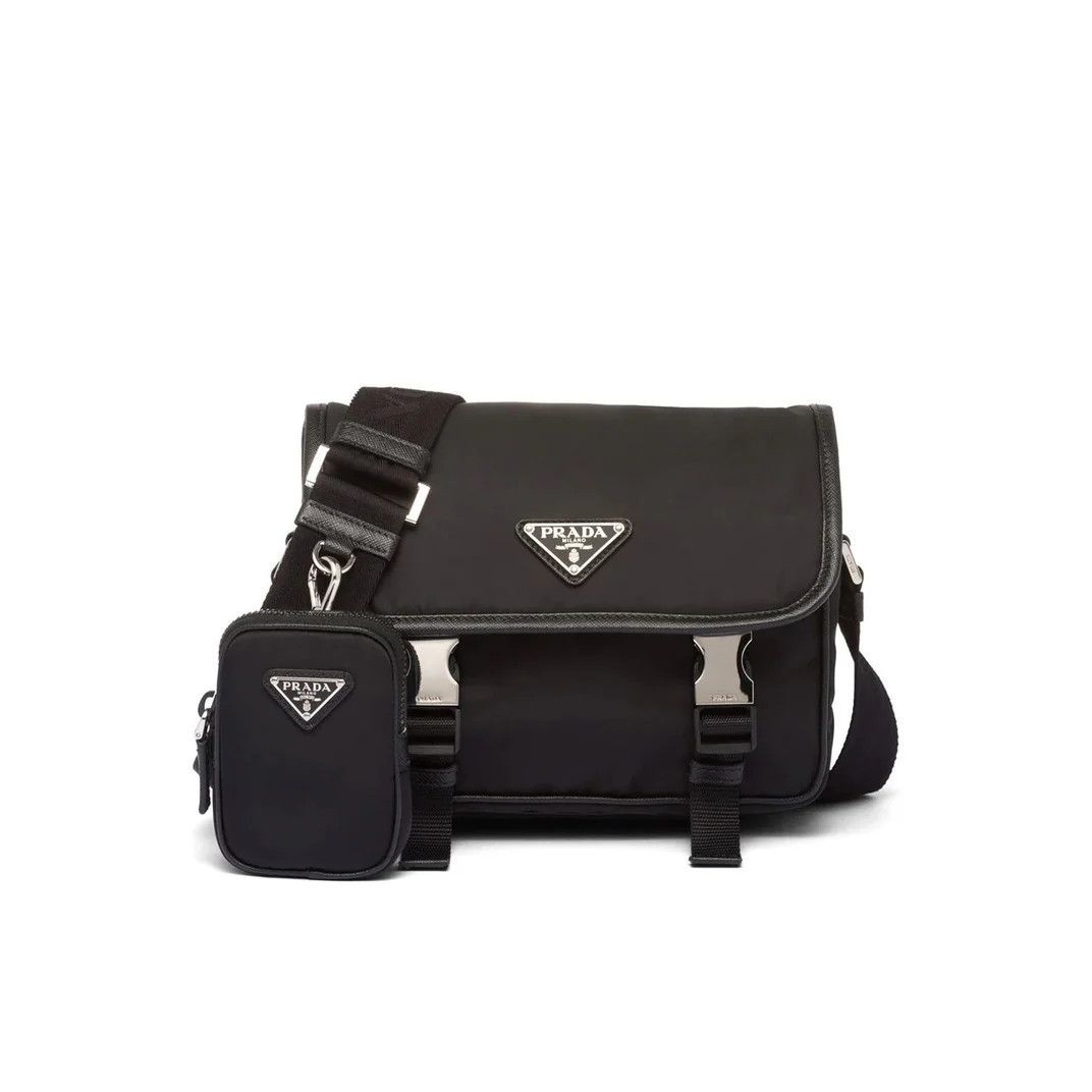 Prada PRADA $2450 Re-Nylon And Saffiano Leather Shoulder Bag New A Size ONE SIZE - 1 Thumbnail