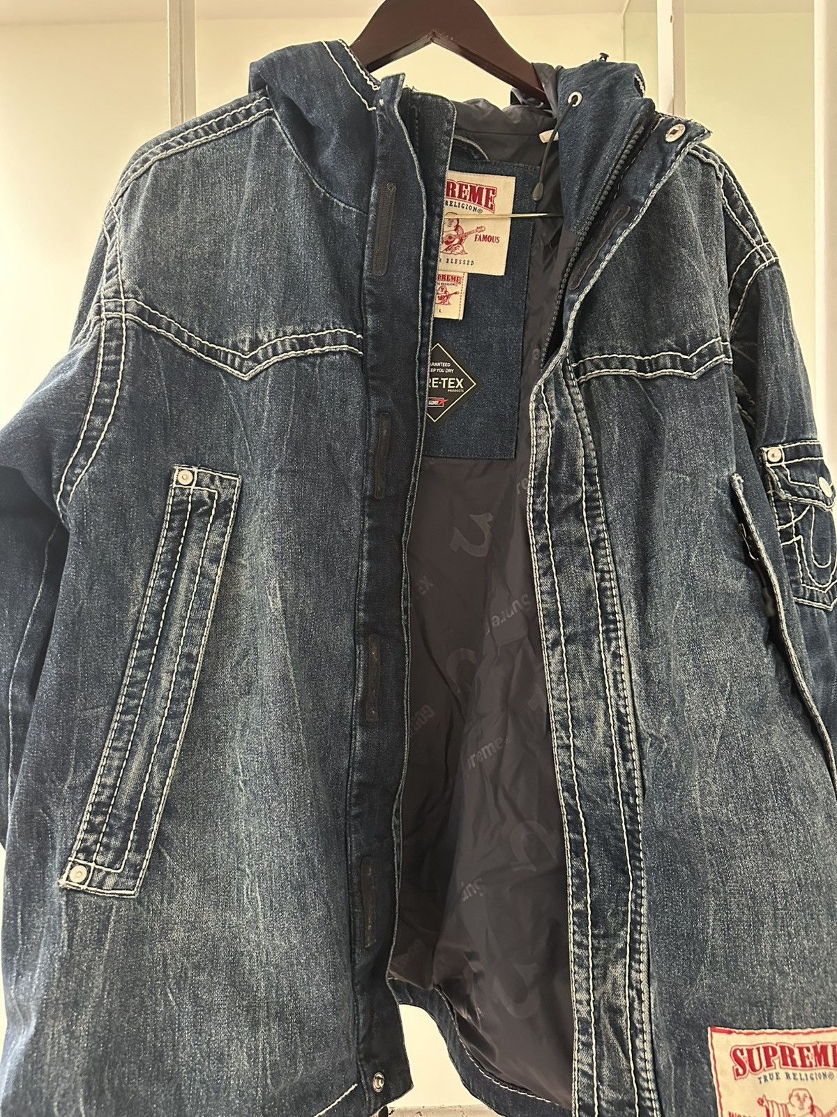 Supreme × True Religion Supreme x True Religion Gore Tex Denim Jacket Size US L / EU 52-54 / 3 - 11 Thumbnail