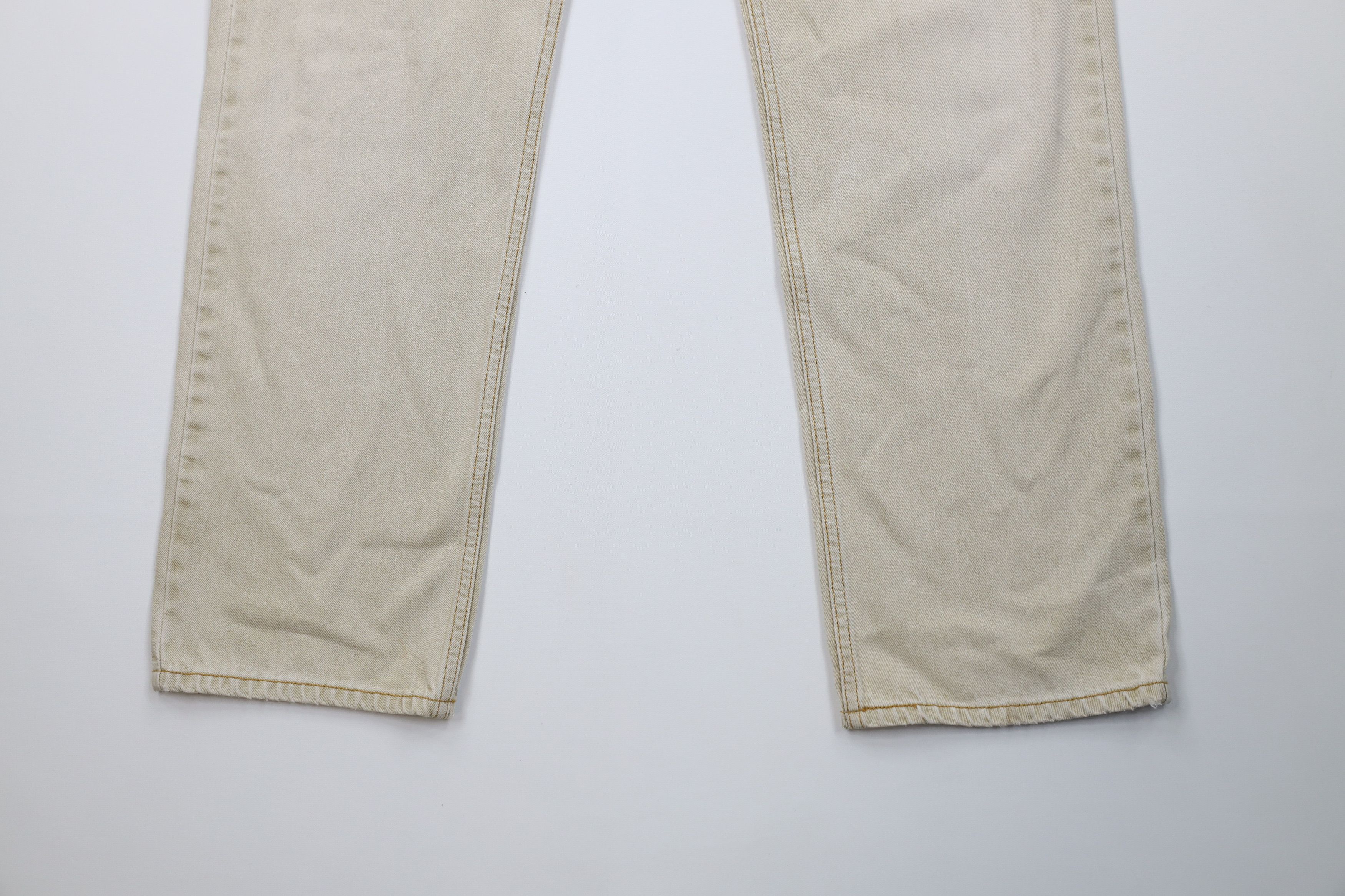 Levi's Vintage Y2K 2006 Levis 505 Regular Fit Denim Jeans Beige Size US 36 / EU 52 - 4 Thumbnail