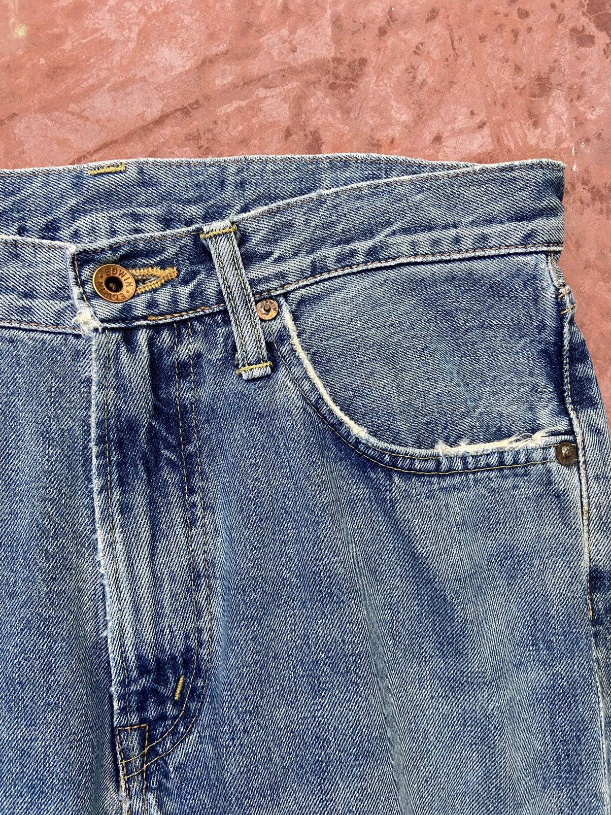 Beauty Beast 🔥 Vintage Edwin Jeans Street fashion #130 Size US 31 - 8 Thumbnail