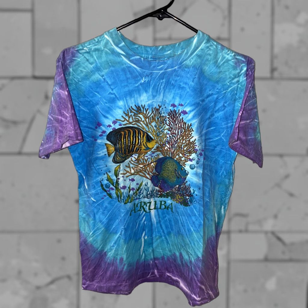 Anvil Anvil Women’s Tye Dye Graphic T-Shirt, Size M, Multicolor, Cotton Size M / US 6-8 / IT 42-44 - 1 Thumbnail