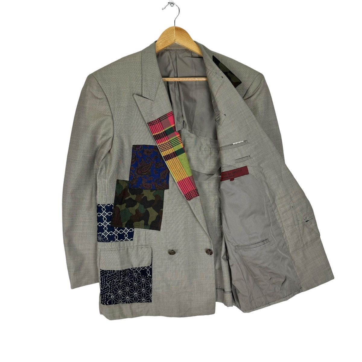 Comme des Garcons ☀️CDG HOMME DEUX FW1992 PATCHWORK BLAZER LIKE JUNYA WATANABE Size US S / EU 44-46 / 1 - 10 Thumbnail