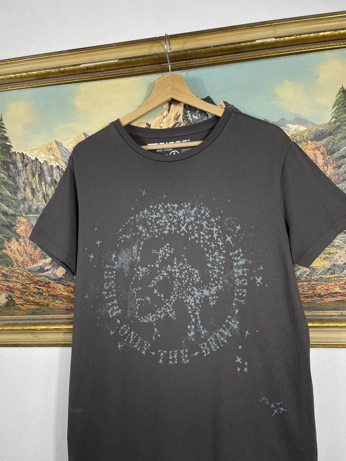 Diesel × Vintage Vintage Y2k 00s Retro Diesel T Shirt Tee Cyber Grunge Size US L / EU 52-54 / 3 - 3 Thumbnail