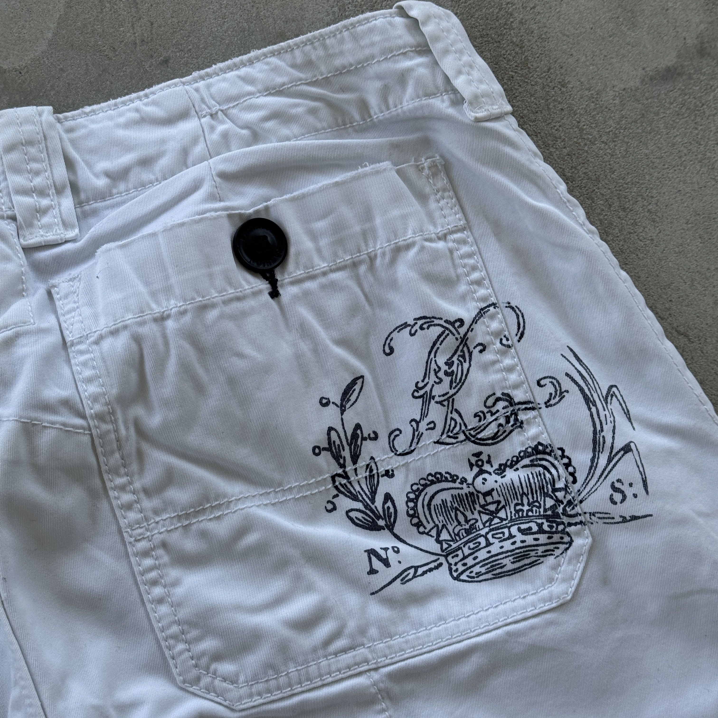 Polo Ralph Lauren Polo Ralph Lauren White Big Pony Crest Cargo Pants 34x34 Size US 34 / EU 50 - 3 Thumbnail