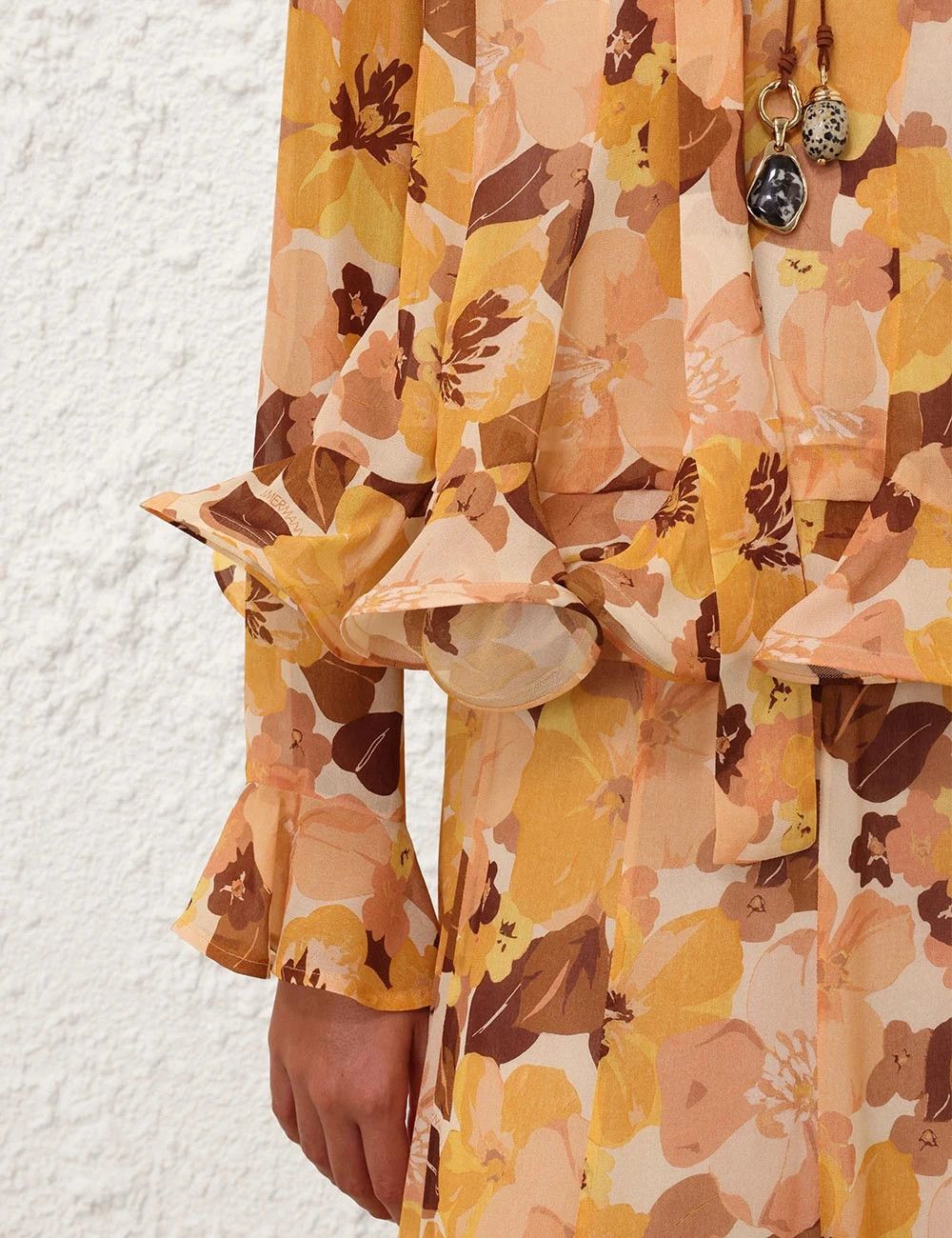 Zimmermann oc11z0226 Balance Flutter Blouse In Multicolor Size L / US 10 / IT 46 - 5 Thumbnail