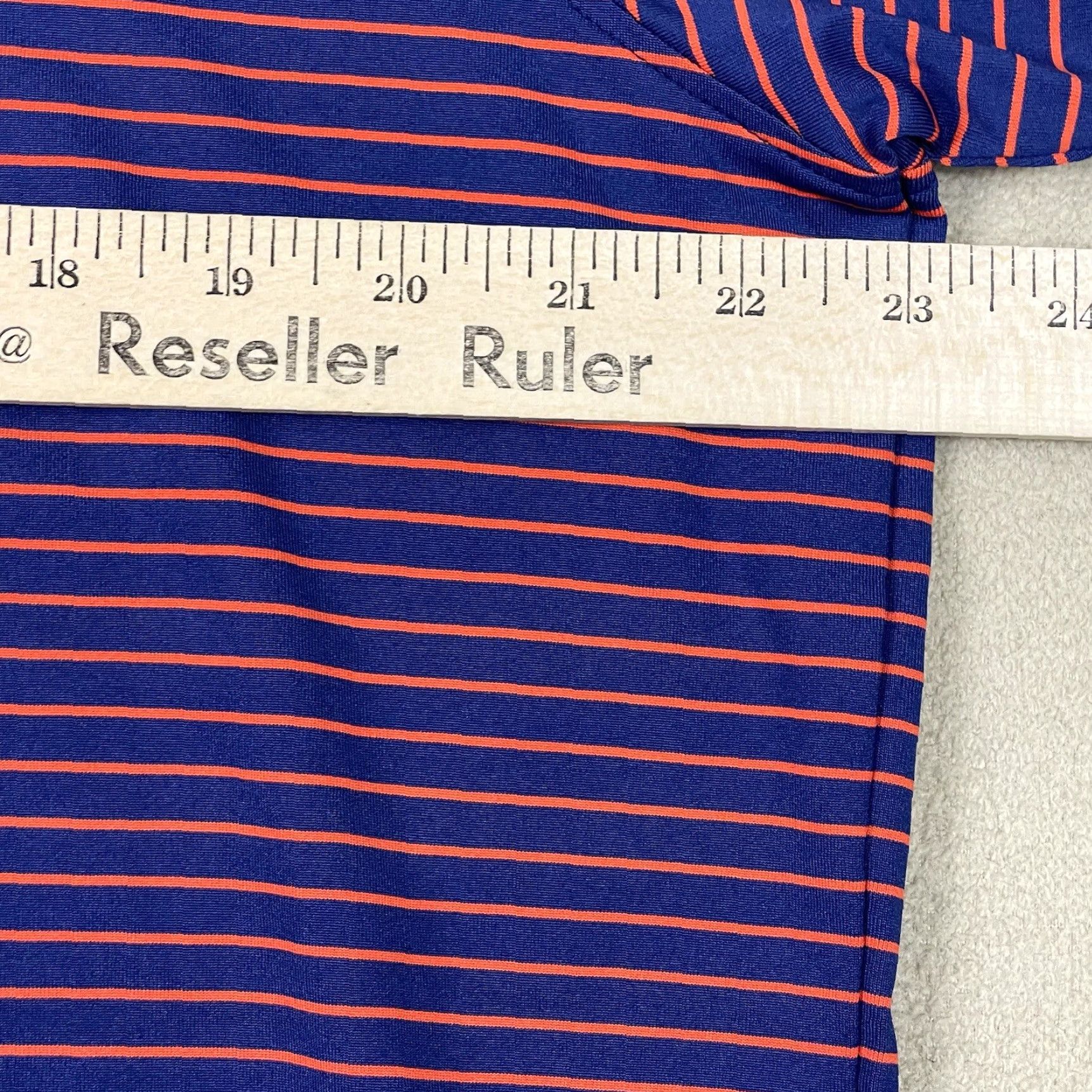 Vintage Greyson Polo Shirt Mens Large Blue Orange Striped Golf Rugby Preppy Adult Size US L / EU 52-54 / 3 - 6 Thumbnail