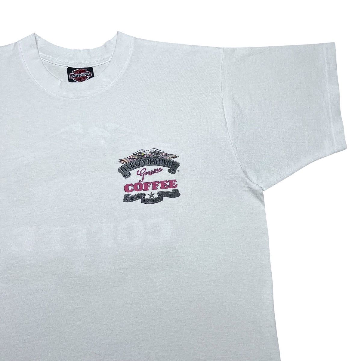 Harley Davidson 93 Harley Davidson Genuine Coffee Custom American Blend Tee Size US XL / EU 56 / 4 - 14 Thumbnail