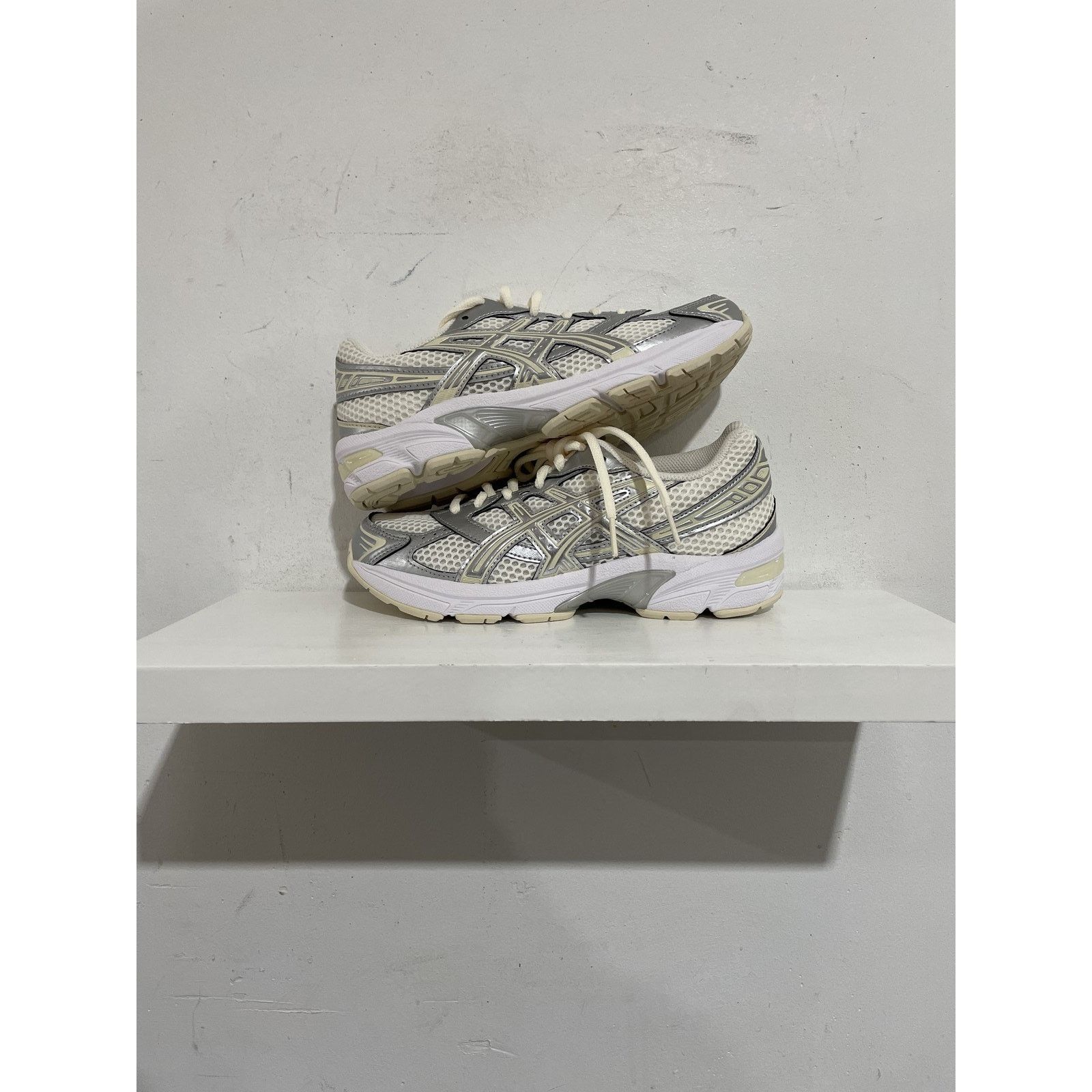 ASICS GEL-1130 CREAM PURE SILVER SIZE 5W (3.5M) NEW