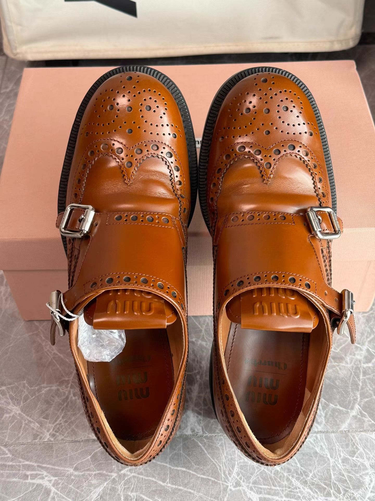 Miu Miu Miu Miu x Church’s Vintage British Oxford Loafers K6 Size US 6 / IT 36 - 5 Thumbnail