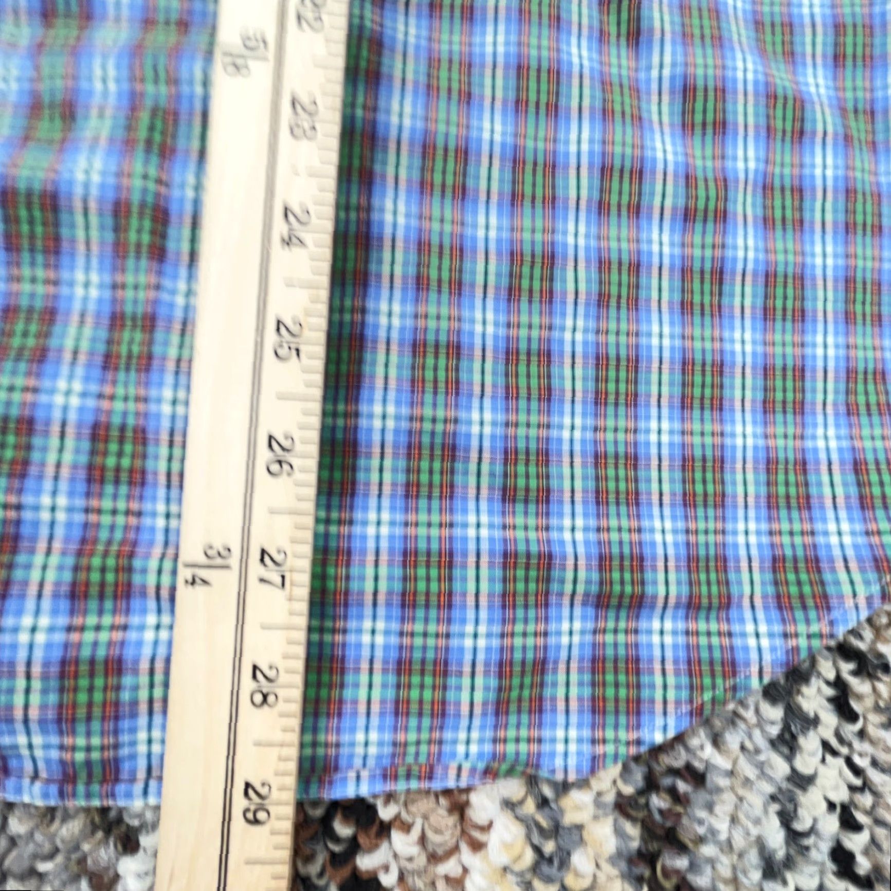 Ralph Lauren Ralph Lauren Shirt Men S Blue Green Button Up Custom Fit Tartan Plaid Poplin Size US S / EU 44-46 / 1 - 6 Thumbnail