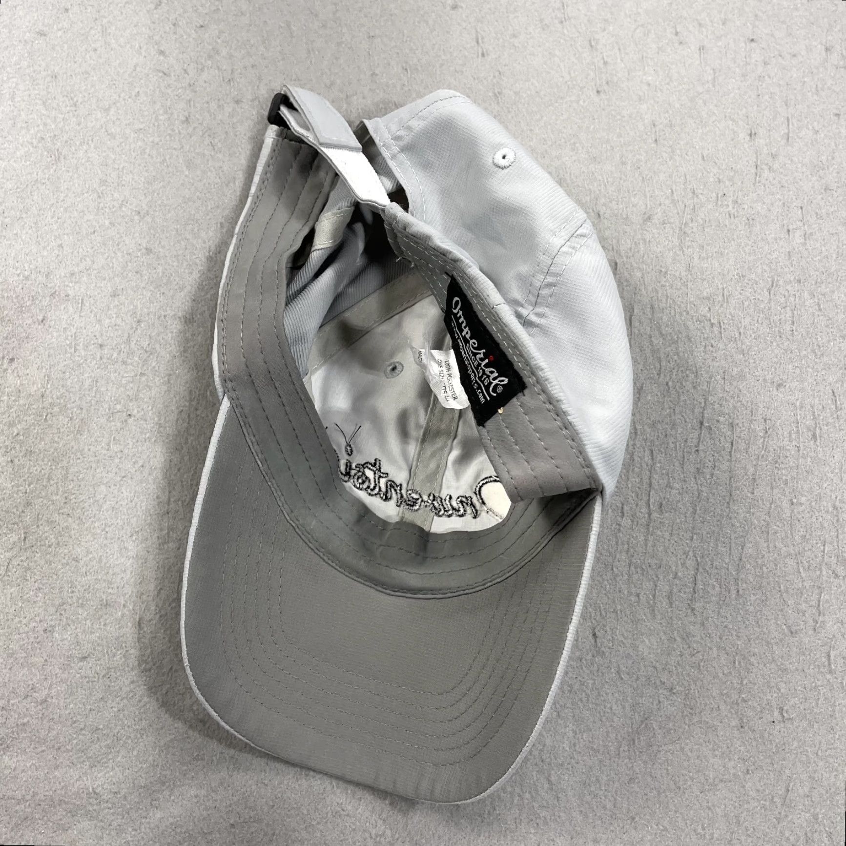 Imperial Imperial Golf Hat Adult One Size Gray Strapback Adjustable Cap Size ONE SIZE - 4 Thumbnail