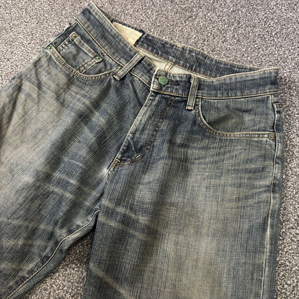 14th Addiction Vintage 90s Edwin 503 Baggy Rusty Japanese Dirty Denim Size US 30 / EU 46 - 3 Thumbnail