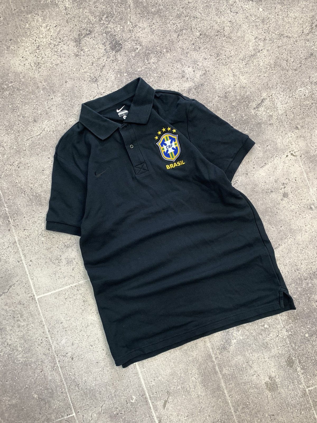 Nike × Vintage Vintage Y2K T-shirt Nike Brazil Jersey Blockcore style Size US M / EU 48-50 / 2 - 4 Thumbnail