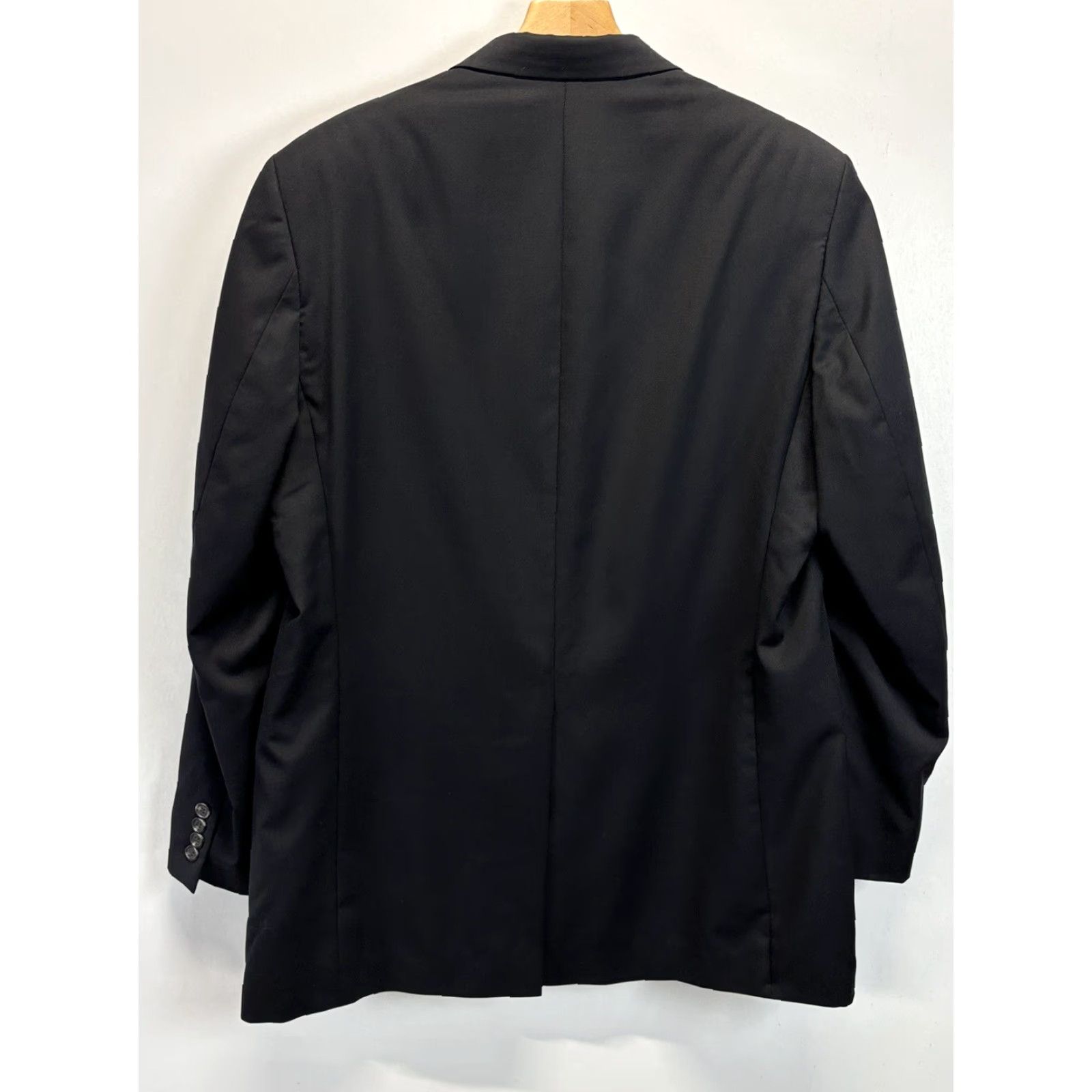 Ralph Lauren Lauren Ralph Lauren Men’s Blazer Sport Coat 42L Black 2-Button 100% Wool Career Jacket Style Men's Size 42L Regular Wool Blazer Black Size 42L - 2 Thumbnail