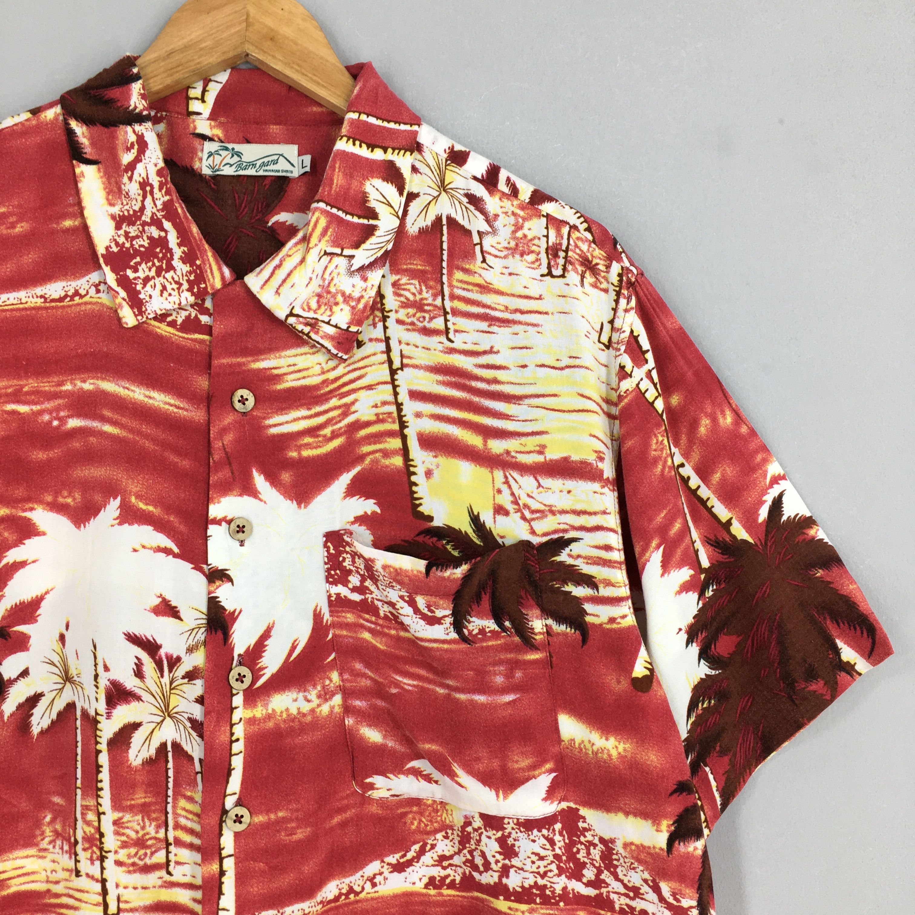 Other Vintage 1980s Hawaiian Aloha Coconut Tree Shirt Large Size US L / EU 52-54 / 3 - 2 Thumbnail