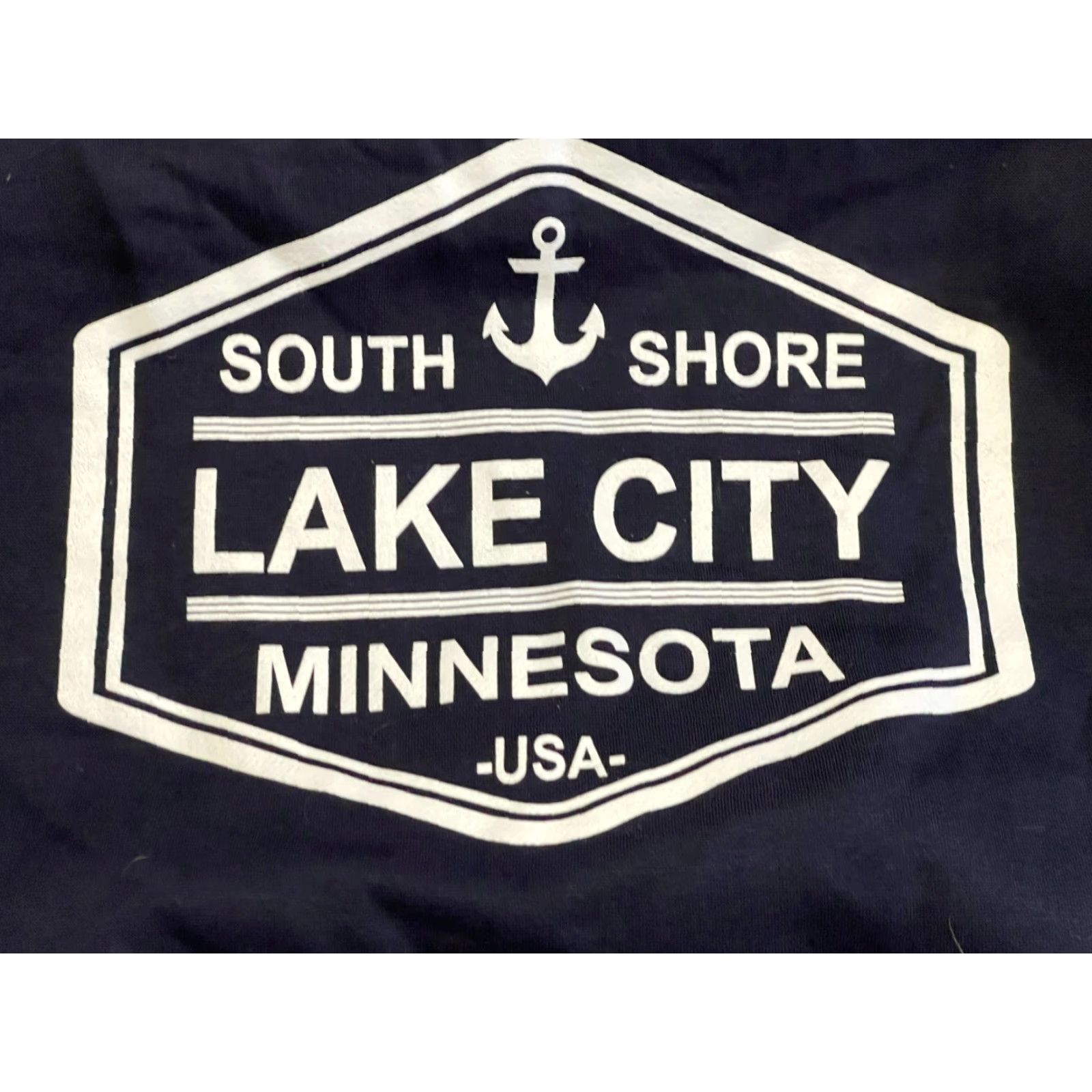 Vintage A4 Hoodie Men 2XL Navy Blue Pullover City Minnesota South Shore Lake City Pullover Hoodie 2XL Navy A4 Mens City Pullover Shirt? Size US XXL / EU 58 / 5 - 5 Thumbnail