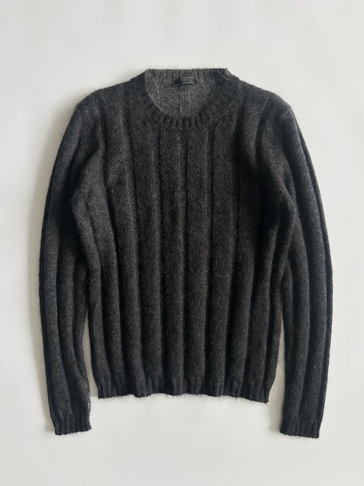 Prada Prada Early 2000’s Mohair Ribbed Knit Sweater Size US L / EU 52-54 / 3 - 1 Thumbnail