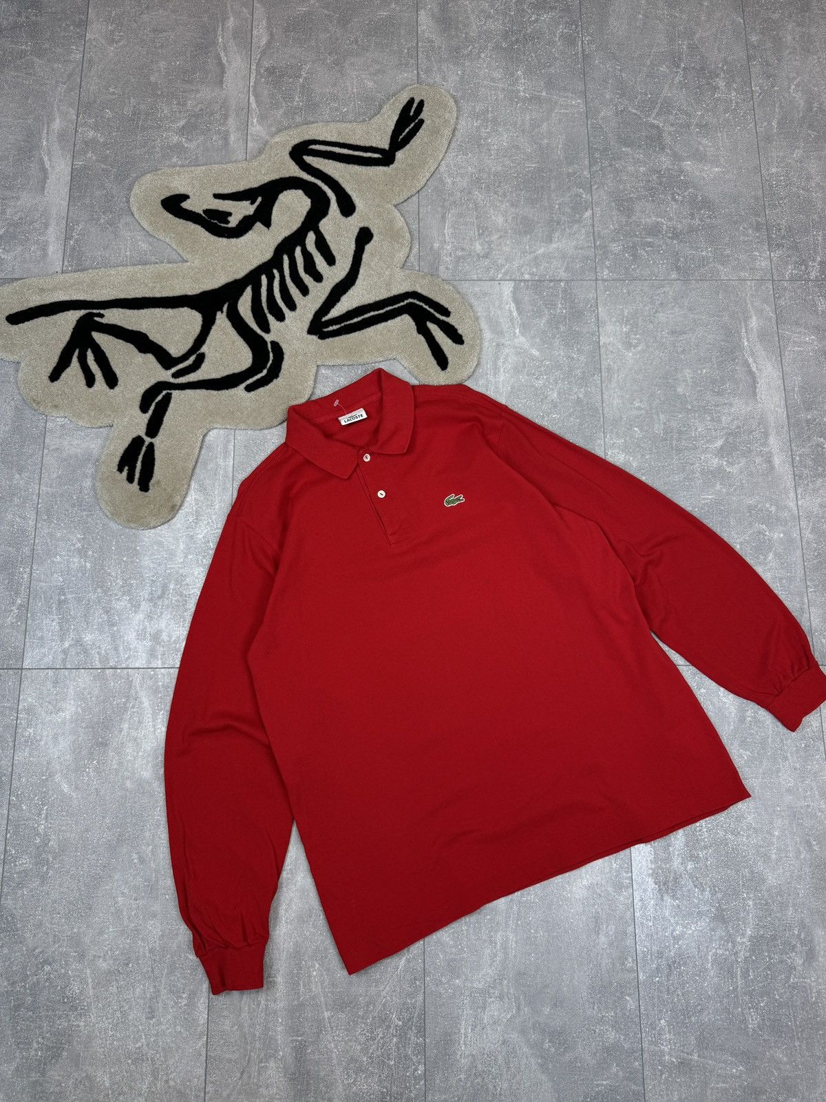 Lacoste × Vintage Mens Vintage Lacoste Longsleeve T-shirt rugby sweatshirt Size US XL / EU 56 / 4 - 1 Thumbnail