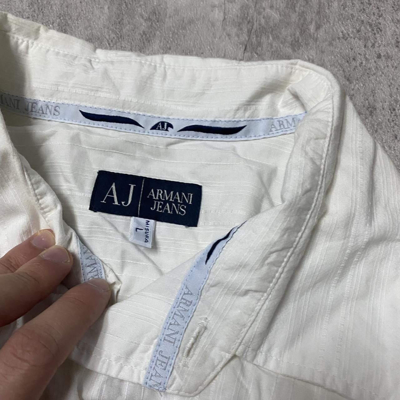 Armani White Armani Jeans size 7 long sleeve shirt Size US M / EU 48-50 / 2 - 3 Thumbnail