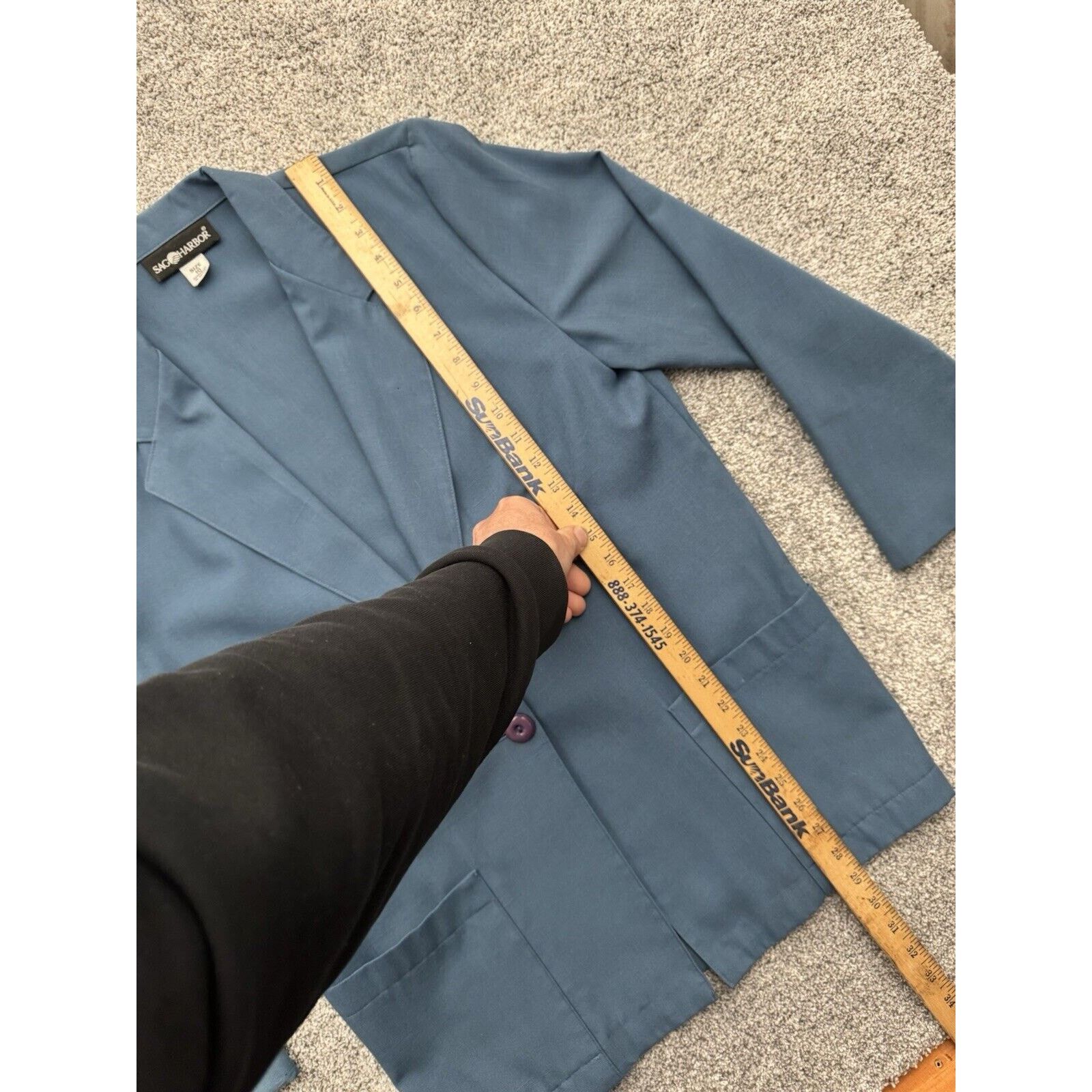Other Vintage Blazer Women Size 10 90s Y2K Lagenlook Patch Pockets Size L / US 10 / IT 46 - 2 Thumbnail
