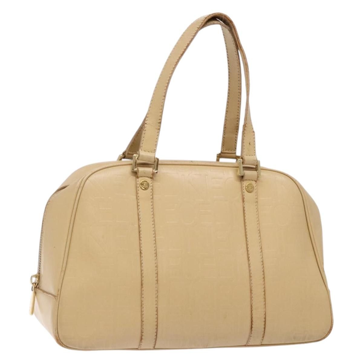 Celine CELINE Hand Bag Leather Beige Gold Size ONE SIZE - 1 Thumbnail