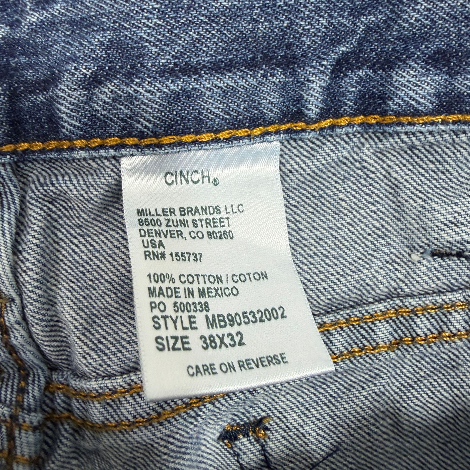 CINCH Cinch Bronze Label High Rise Slim Fit Tapered Jeans 38x32 Size US 38 / EU 54 - 4 Thumbnail
