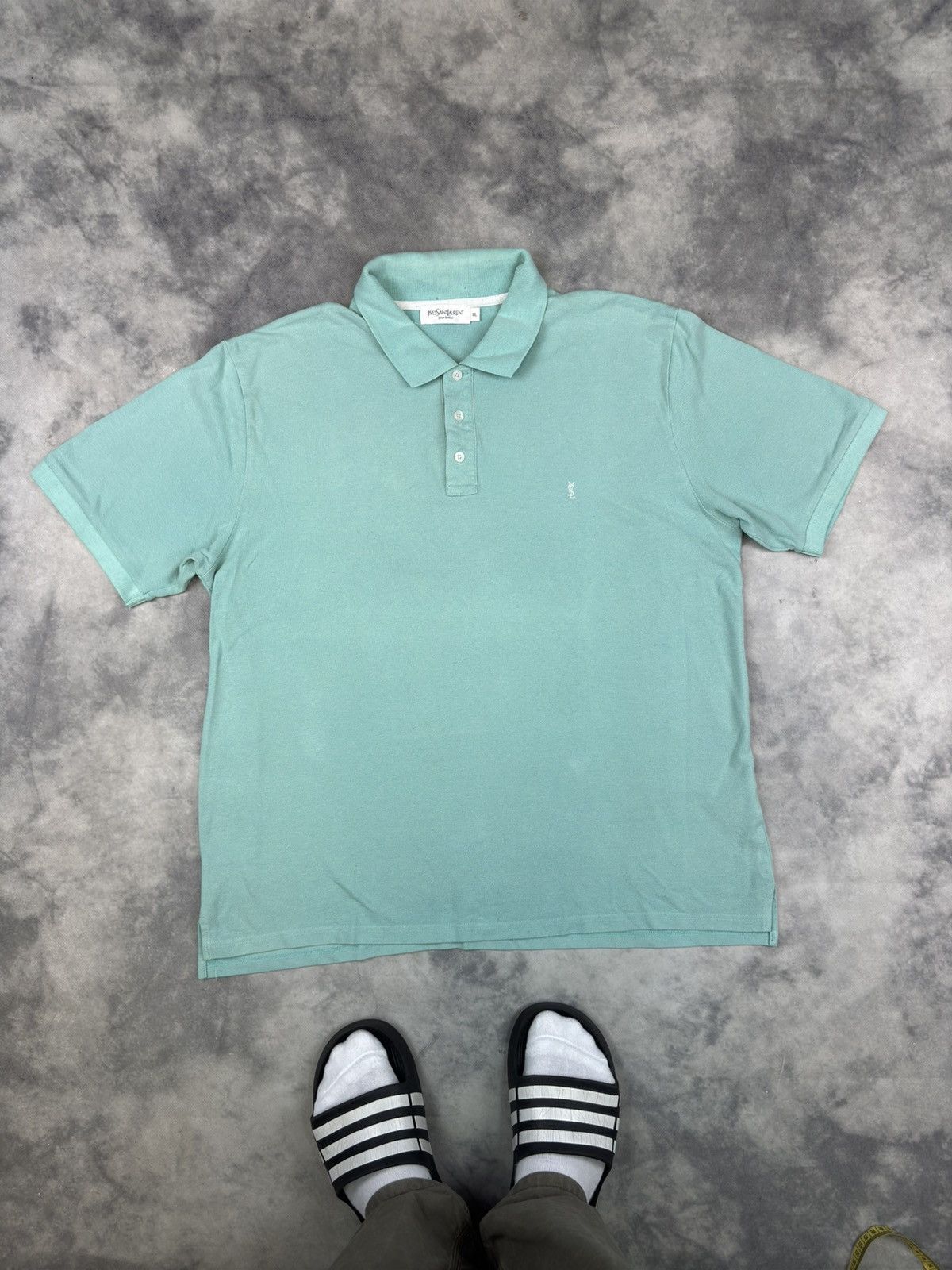Vintage × Yves Saint Laurent Yves Saint Laurent Pour Homme Polo Vintage Logo YSL Size US XXL / EU 58 / 5 - 1 Thumbnail