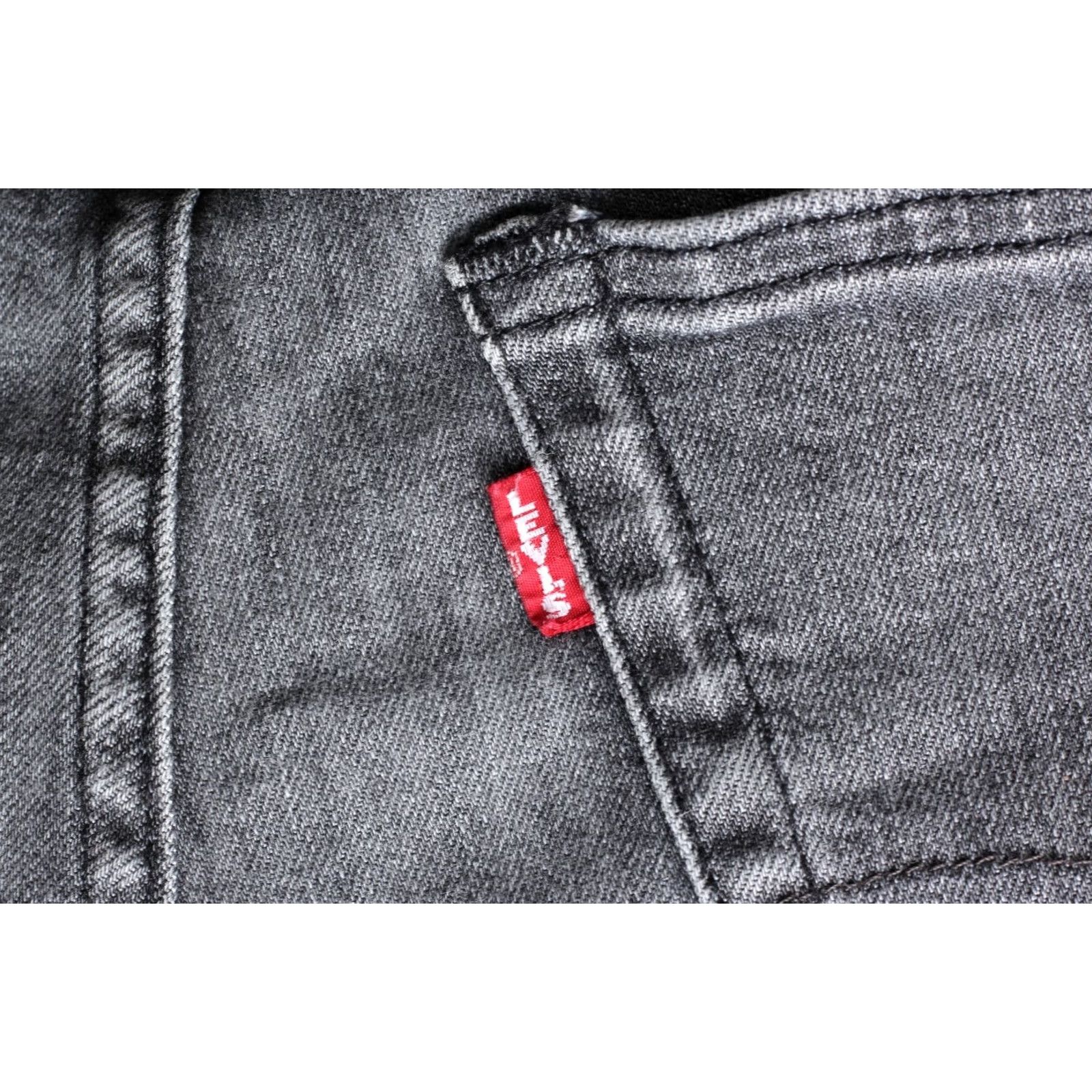 Levi's VINTAGE LEVI’S 502 Tapered PREMIUM Big E Stretch Jeans Men 36W 28L Grey Denim Slim 5-Pocket Mens Size US 36 / EU 52 - 5 Thumbnail
