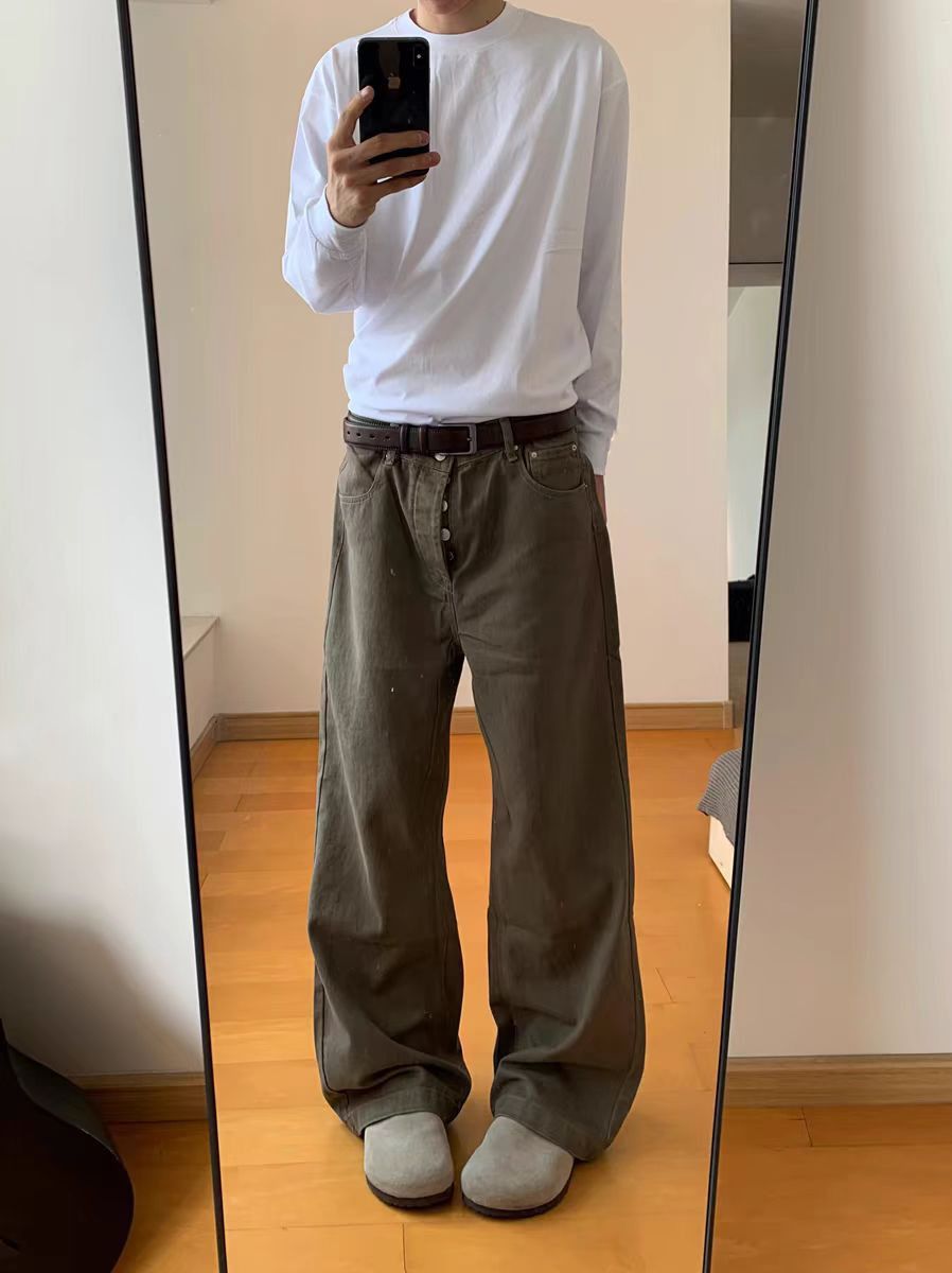 Japanese Brand × Jean Vintage Street Coffee Casual Jeans Size US 32 / EU 48 - 4 Thumbnail