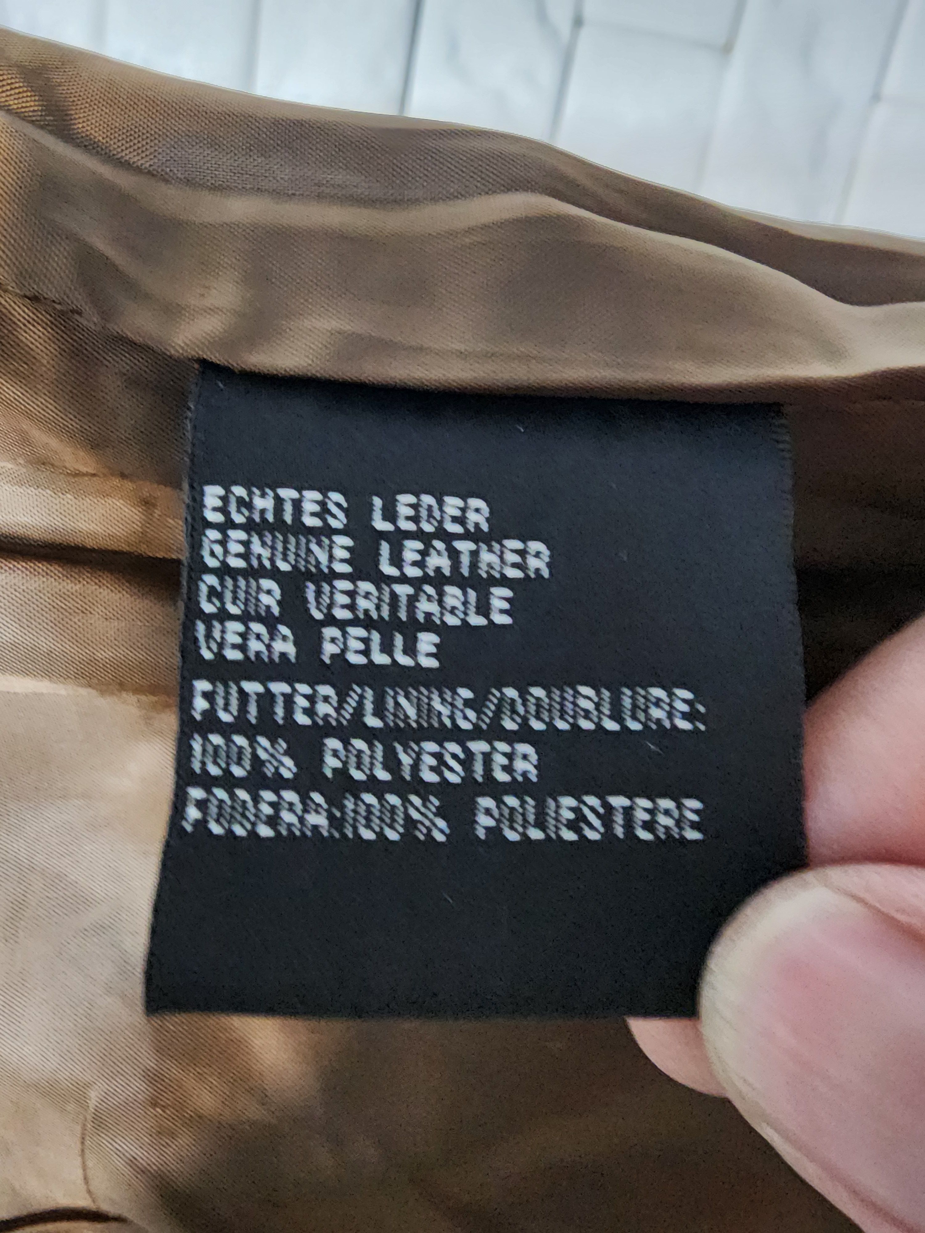 Other Brown Suede Leather Skirt, Plastic Zipper Fasteners Size 32" / US 10 / IT 46 - 8 Thumbnail
