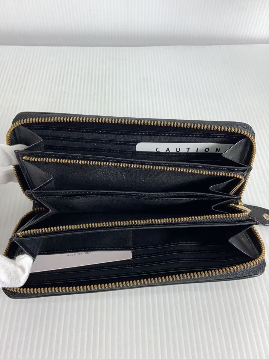 Vivienne Westwood Vivienne Westwood Orb Enamel Round Zip Long Wallet Black Size ONE SIZE - 4 Thumbnail