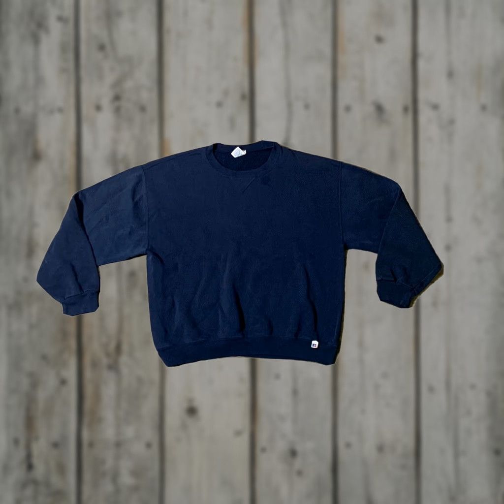 Russell Athletic VINTAGE 90s Russell Athletic Blue Pullover Crewneck Sweatshirt Adult Large Mens Size US L / EU 52-54 / 3 - 1 Thumbnail