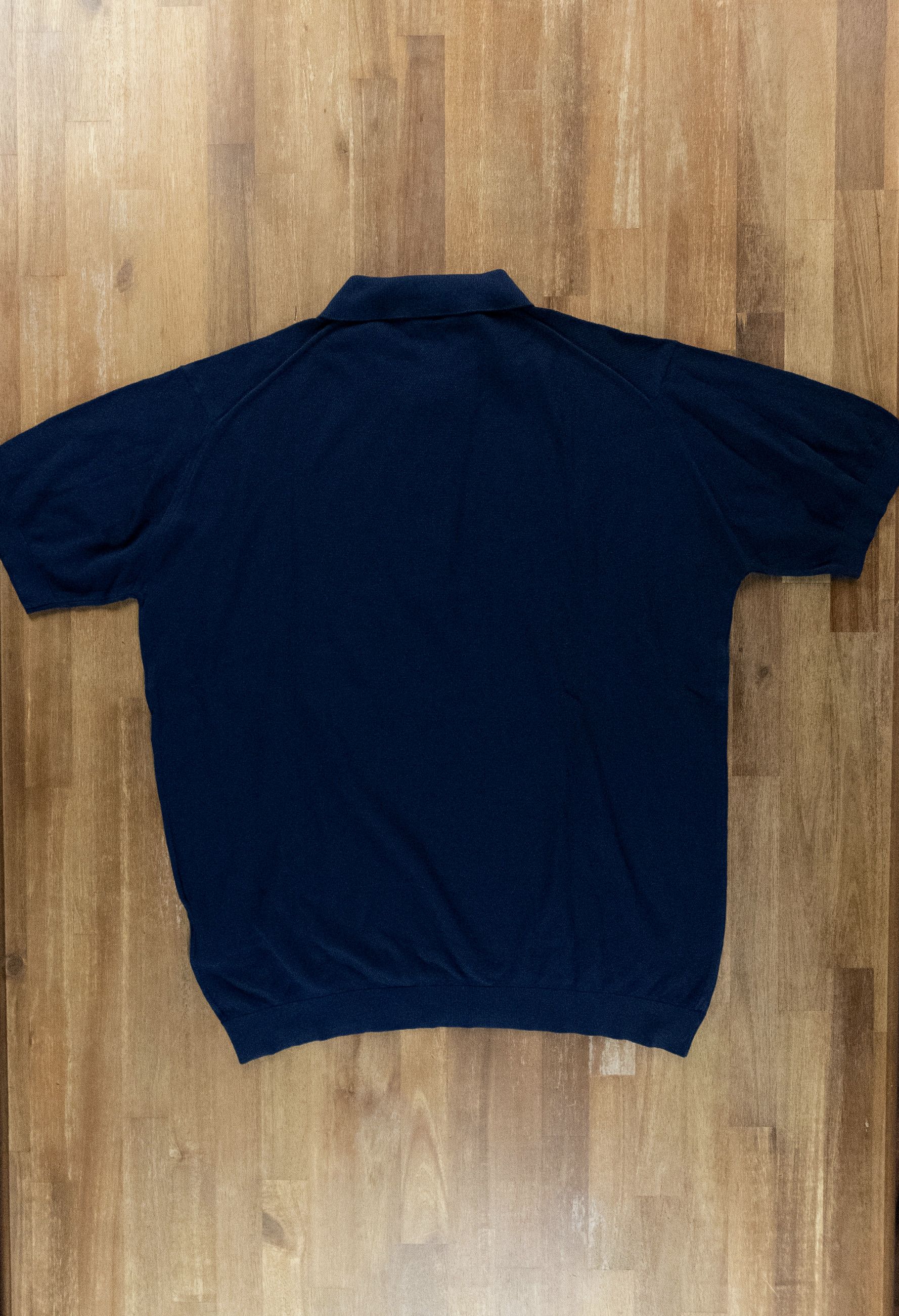John Smedley JOHN SMEDLEY Roth navy blue knit cotton polo shirt XXL q Size US XXL / EU 58 / 5 - 8 Thumbnail