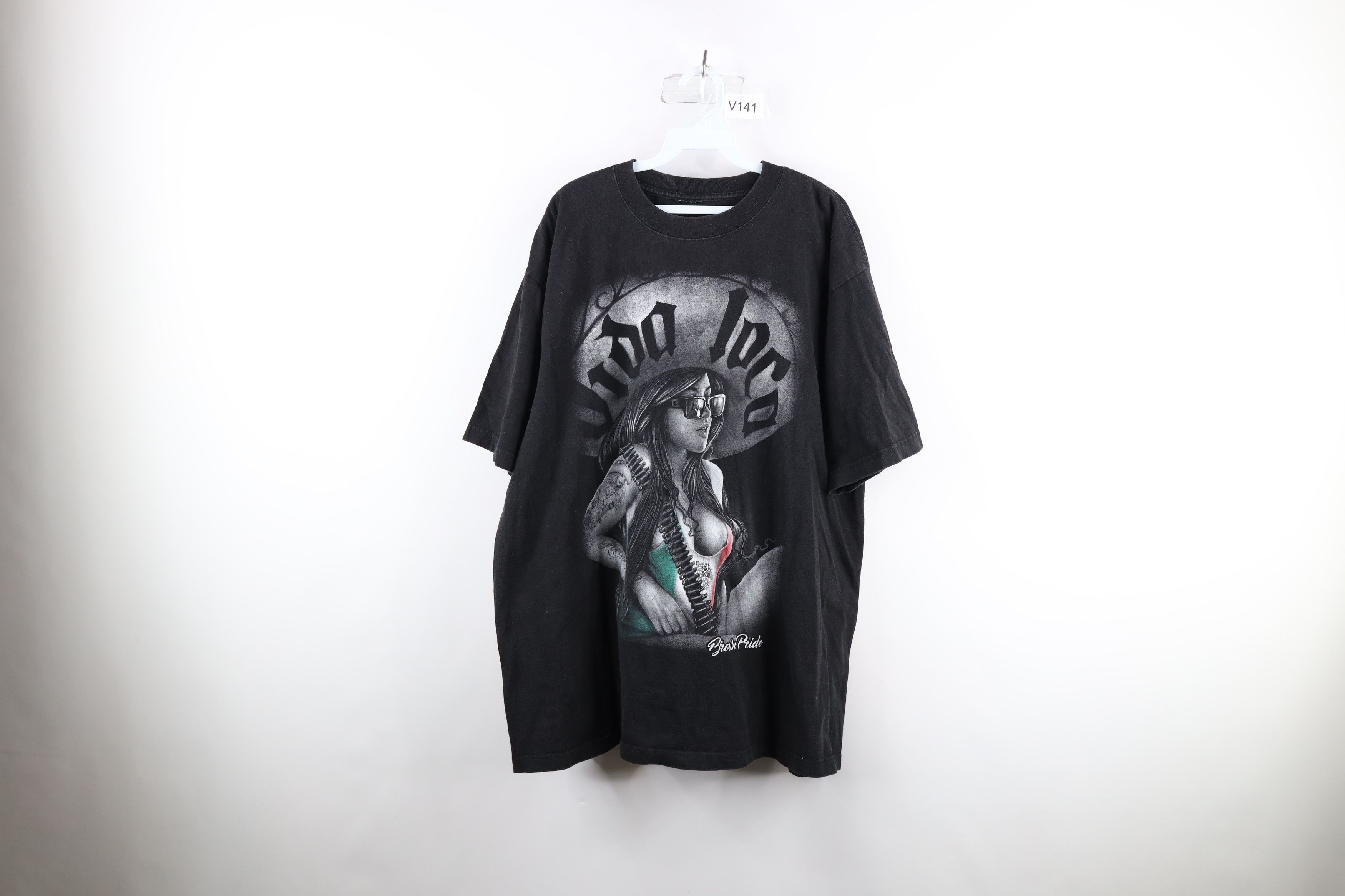 Vintage Vintage Streetwear Sexy Pinup Girl Mexico T-Shirt Black Size US XXL / EU 58 / 5 - 1 Thumbnail