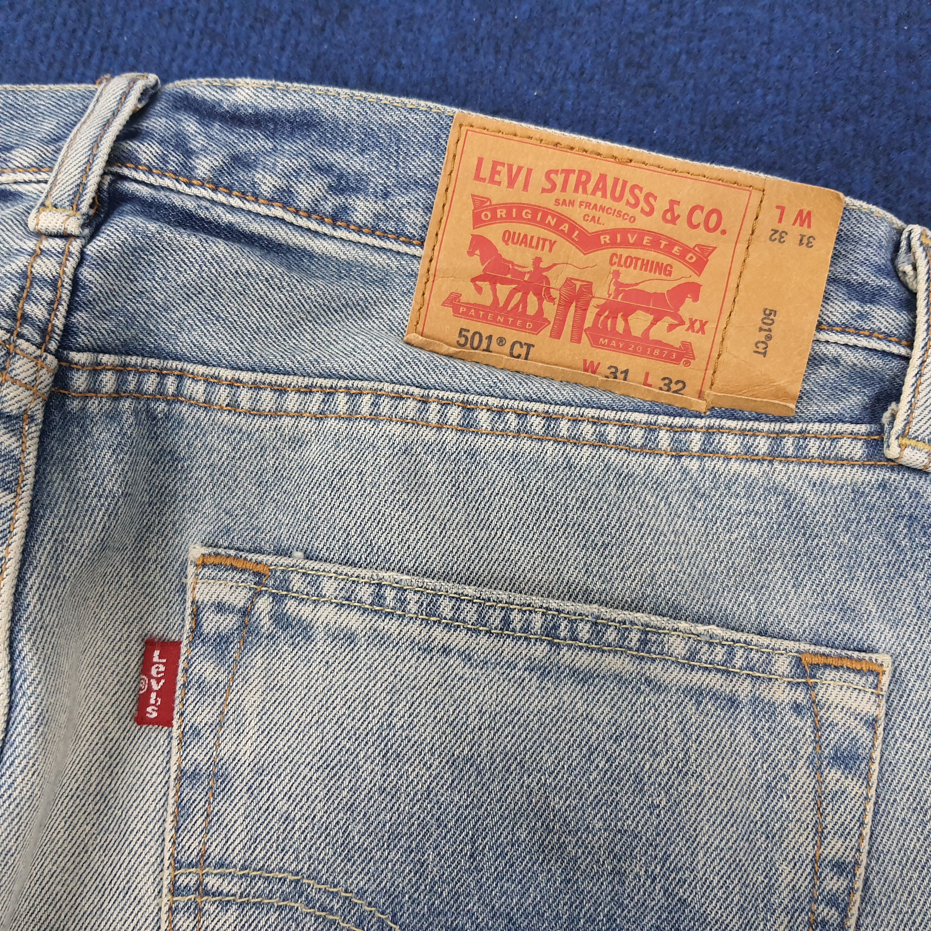 Levi's Vintage Levi's 501 CT Distressed Jeans C235N35 Size US 33 - 5 Thumbnail