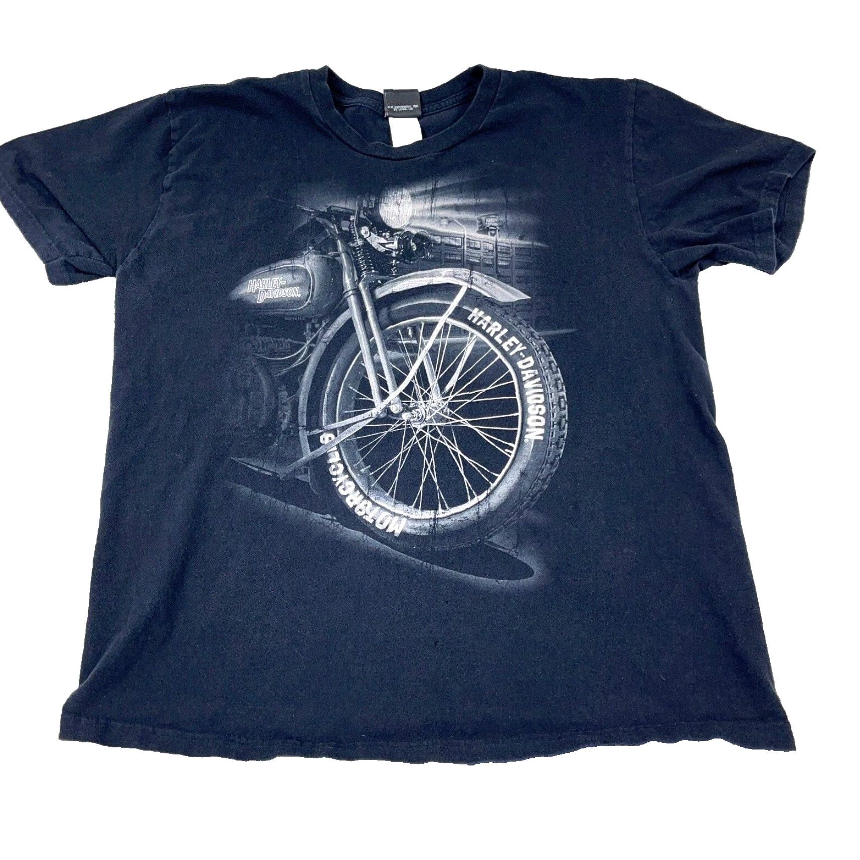 Harley Davidson VINTAGE Harley-Davidson Shirt Men XL Black Tee Biker Motorcycle USA Retro Y2K Size US XL / EU 56 / 4 - 2 Thumbnail