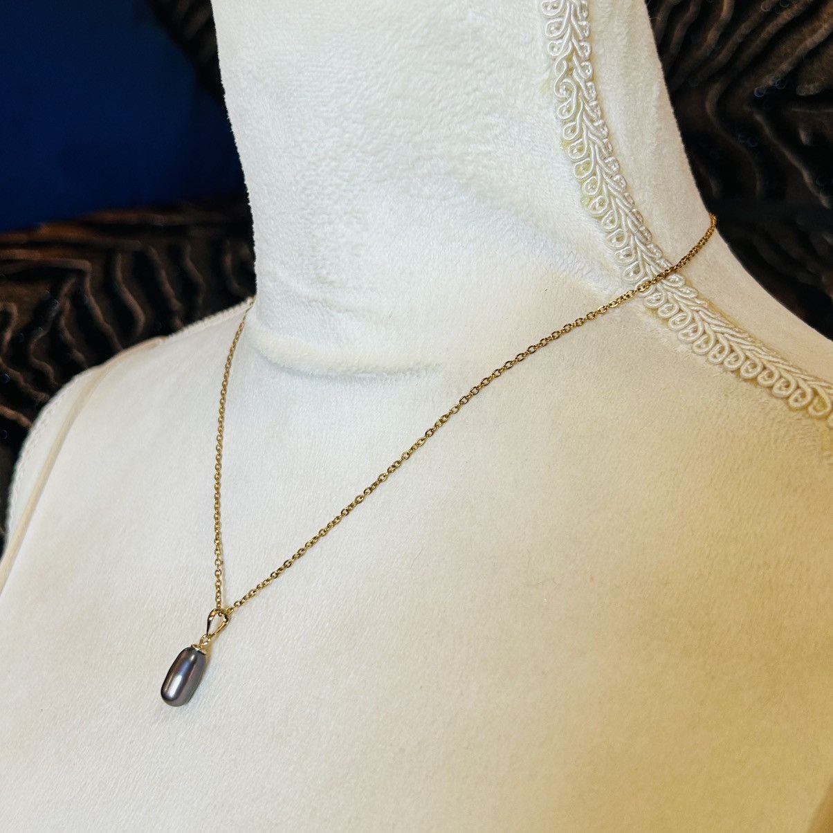 Handmade Handcrafted genuine Tahitian baroque pearl pendant necklace Size ONE SIZE - 7 Thumbnail