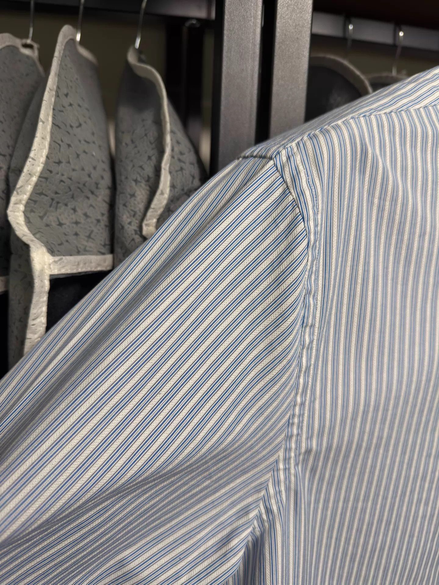 Burberry Burberry Long Sleeve Slim Shirt 42 100% Cotton Size US L / EU 52-54 / 3 - 4 Thumbnail