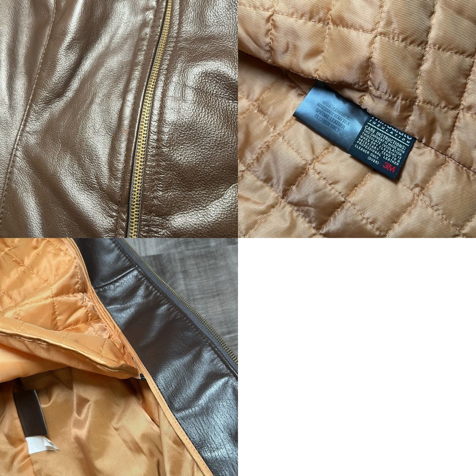 Vintage VINTAGE Wilson’s Leather Bomber Jacket Brown Leather Thinsulate Insulation Womens Large Jacket Size L / US 10 / IT 46 - 8 Thumbnail