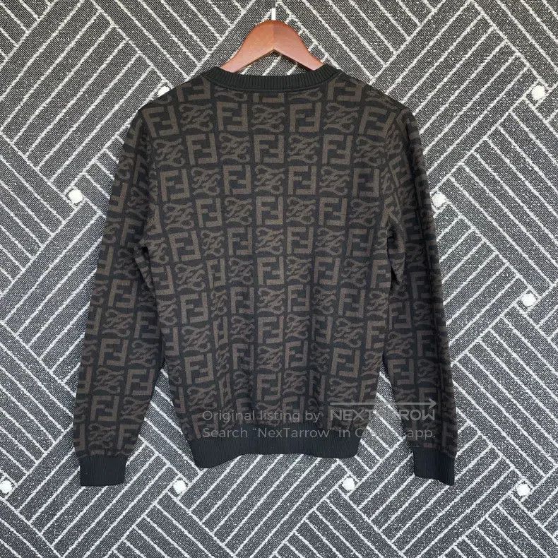 Fendi Fendi Double F full print sweater/black/wool fabric Size US S / EU 44-46 / 1 - 2 Thumbnail
