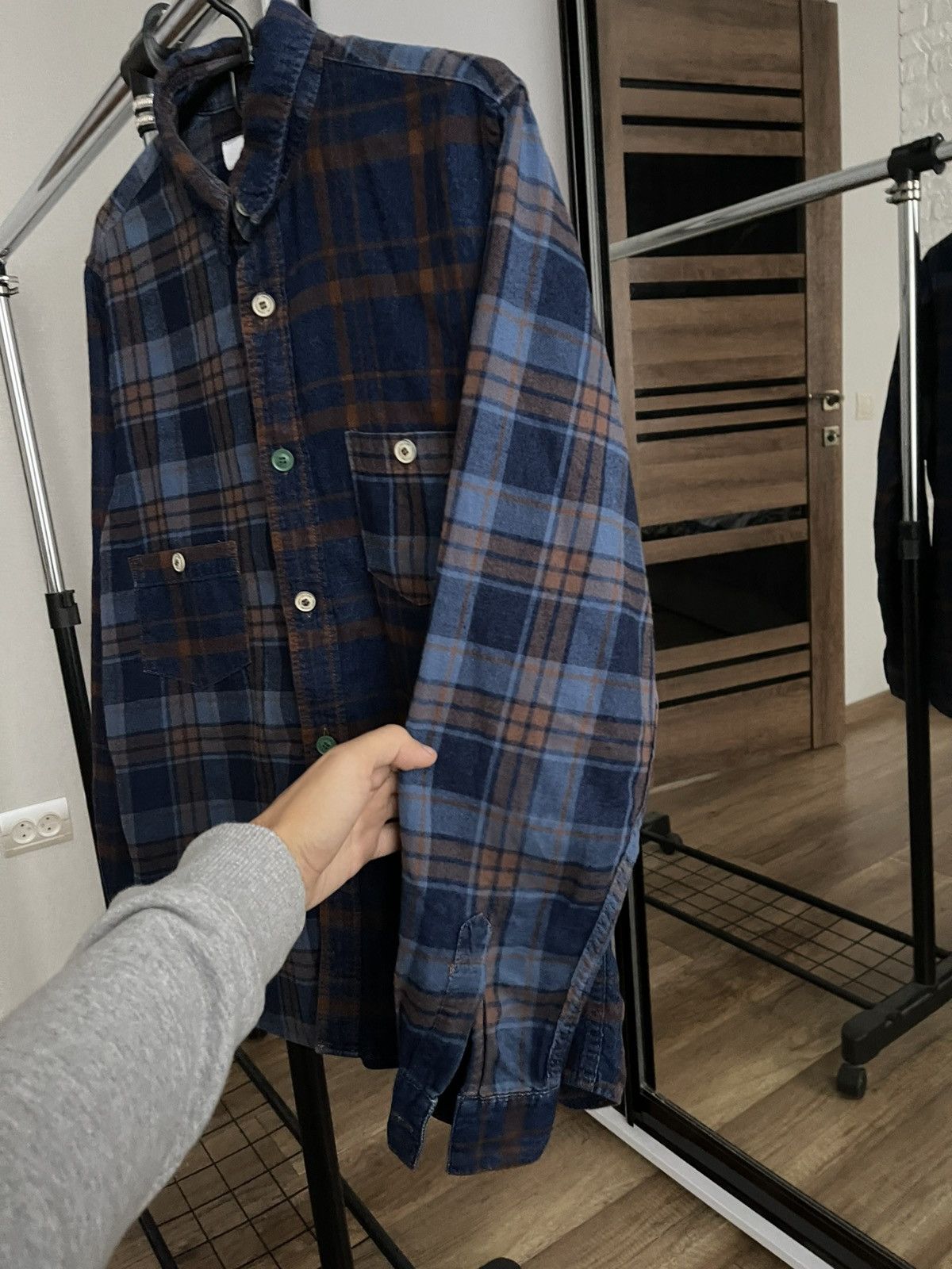 FDMTL FDMTL Japanese Checked Shirt Button Up Size US L / EU 52-54 / 3 - 7 Thumbnail
