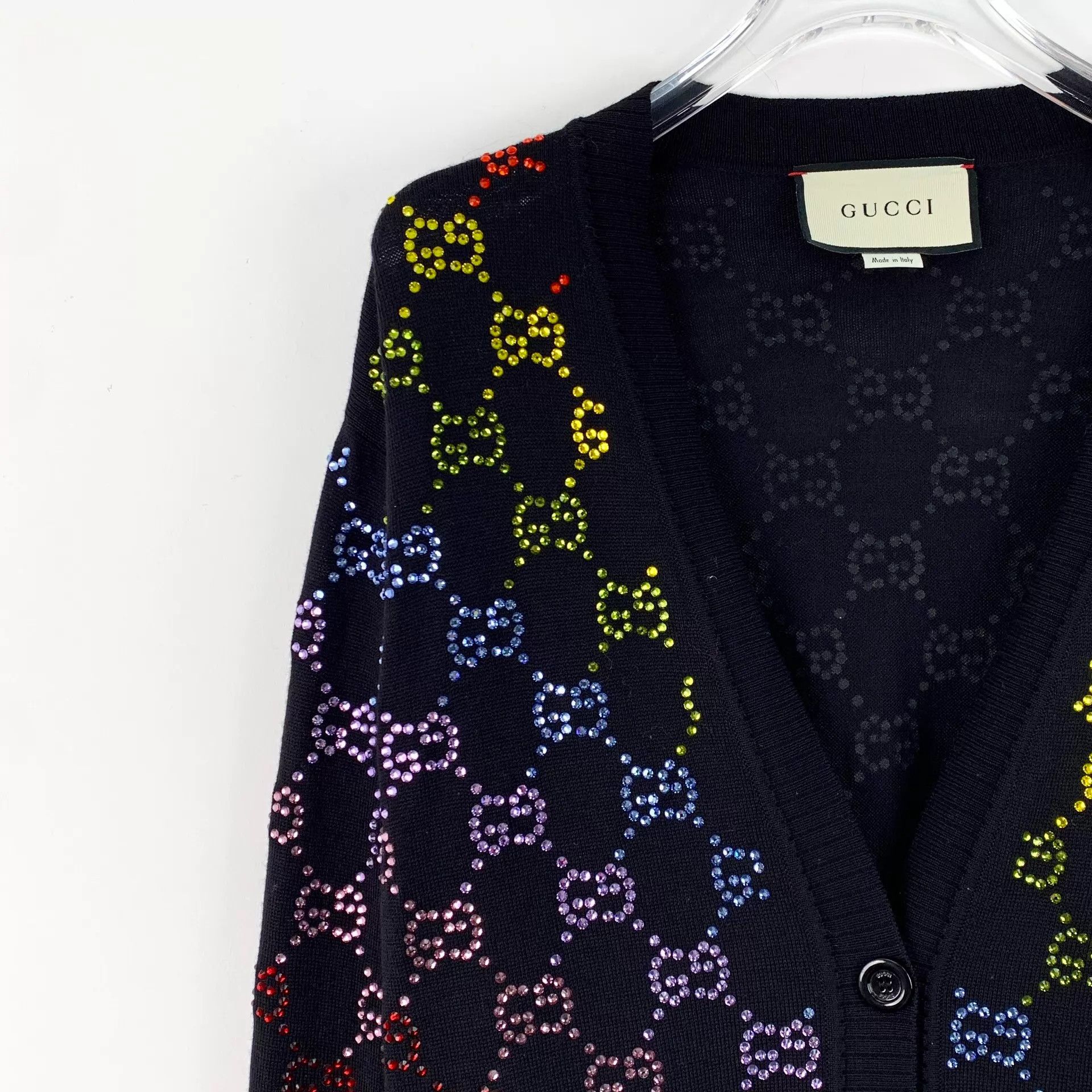 Gucci gucci black knitted cardigan Size L / US 10 / IT 46 - 3 Thumbnail