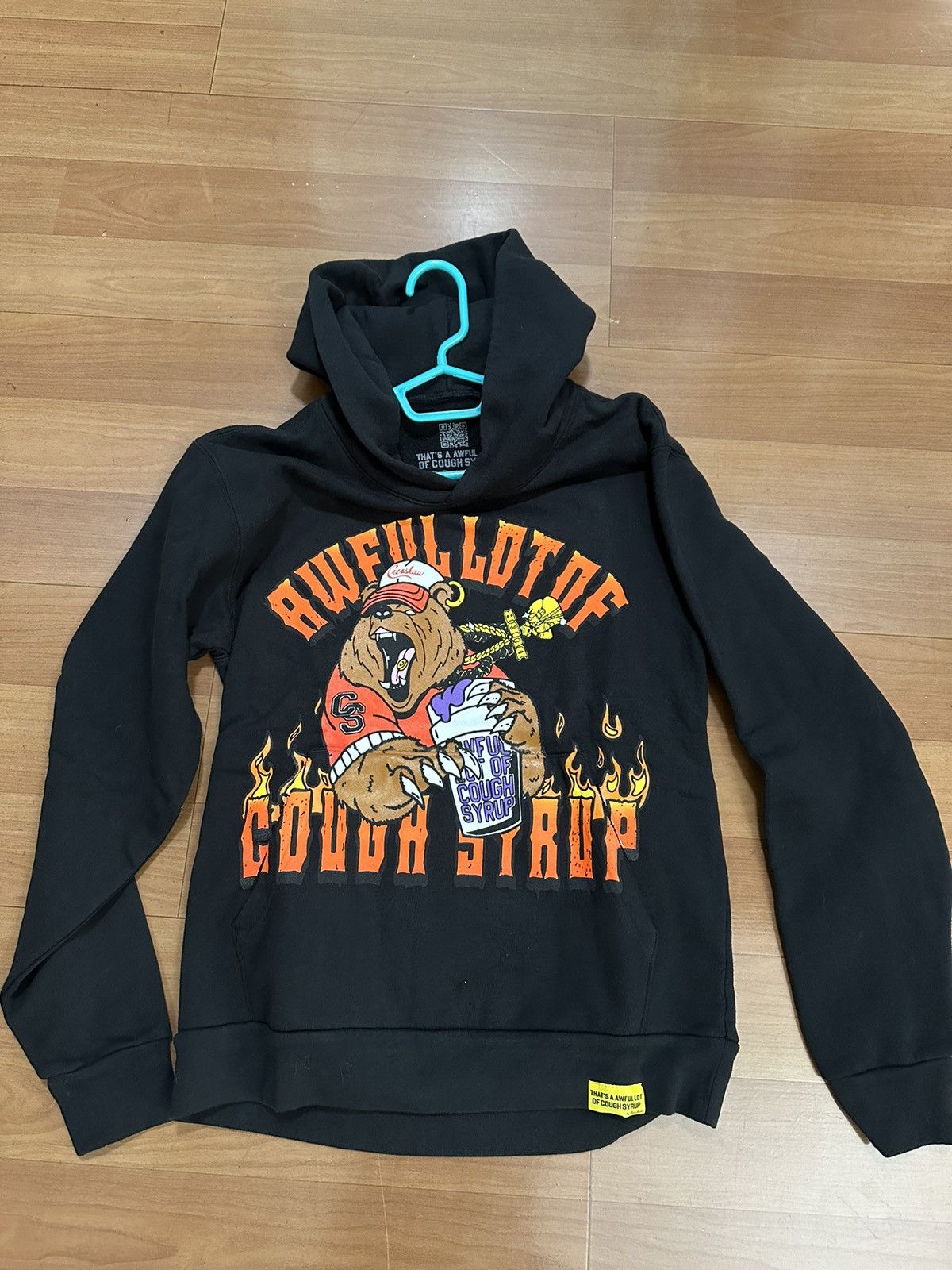 Awful Lot of Cough Syrup *RARE* AWFUL LOT OF COUGH SYRUP Crenshaw Bear Hoodie Size US S / EU 44-46 / 1 - 1 Thumbnail
