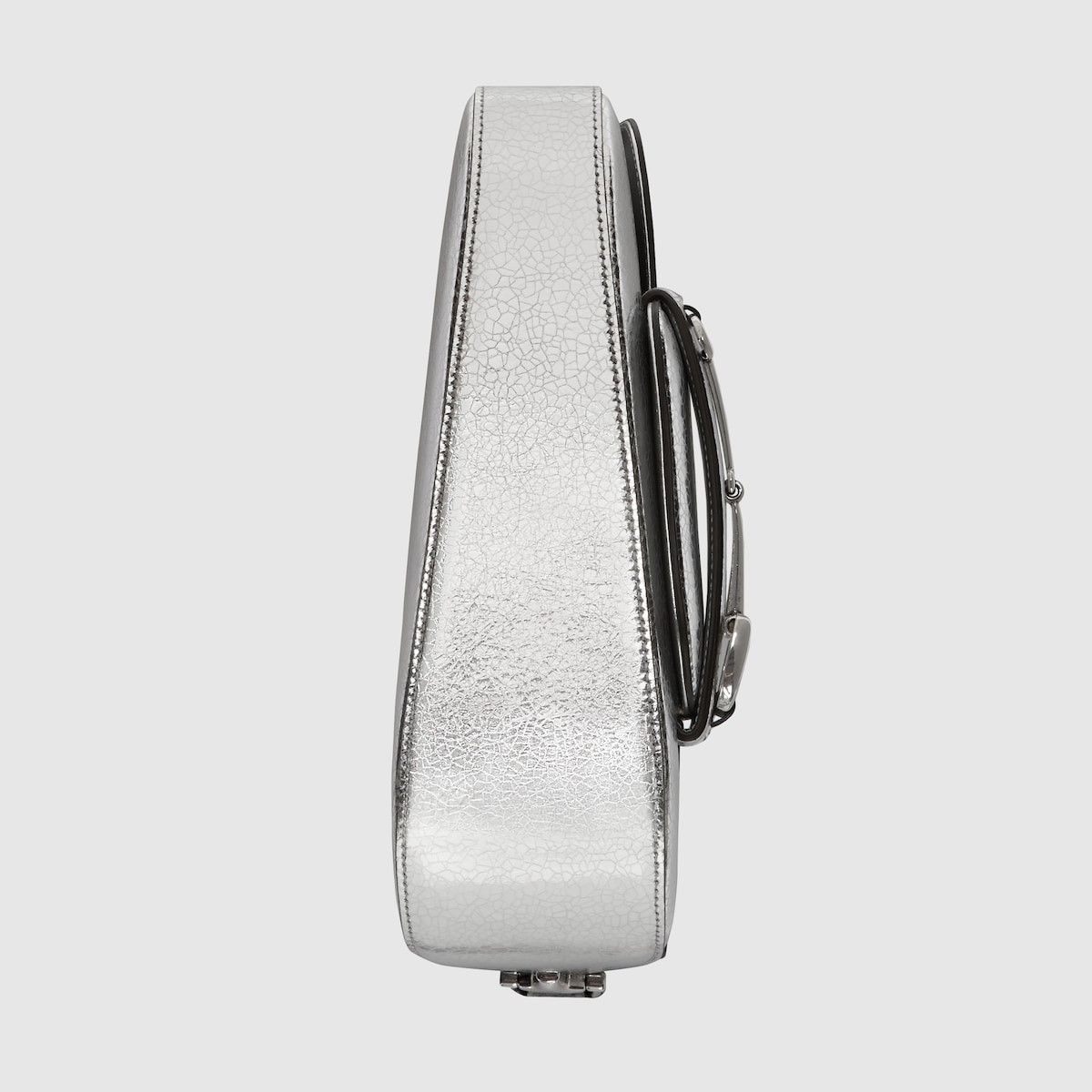 Gucci o1s1wg110225 Size: OS/ Horsebit Small Shoulder bag in Silver Size ONE SIZE - 10 Thumbnail