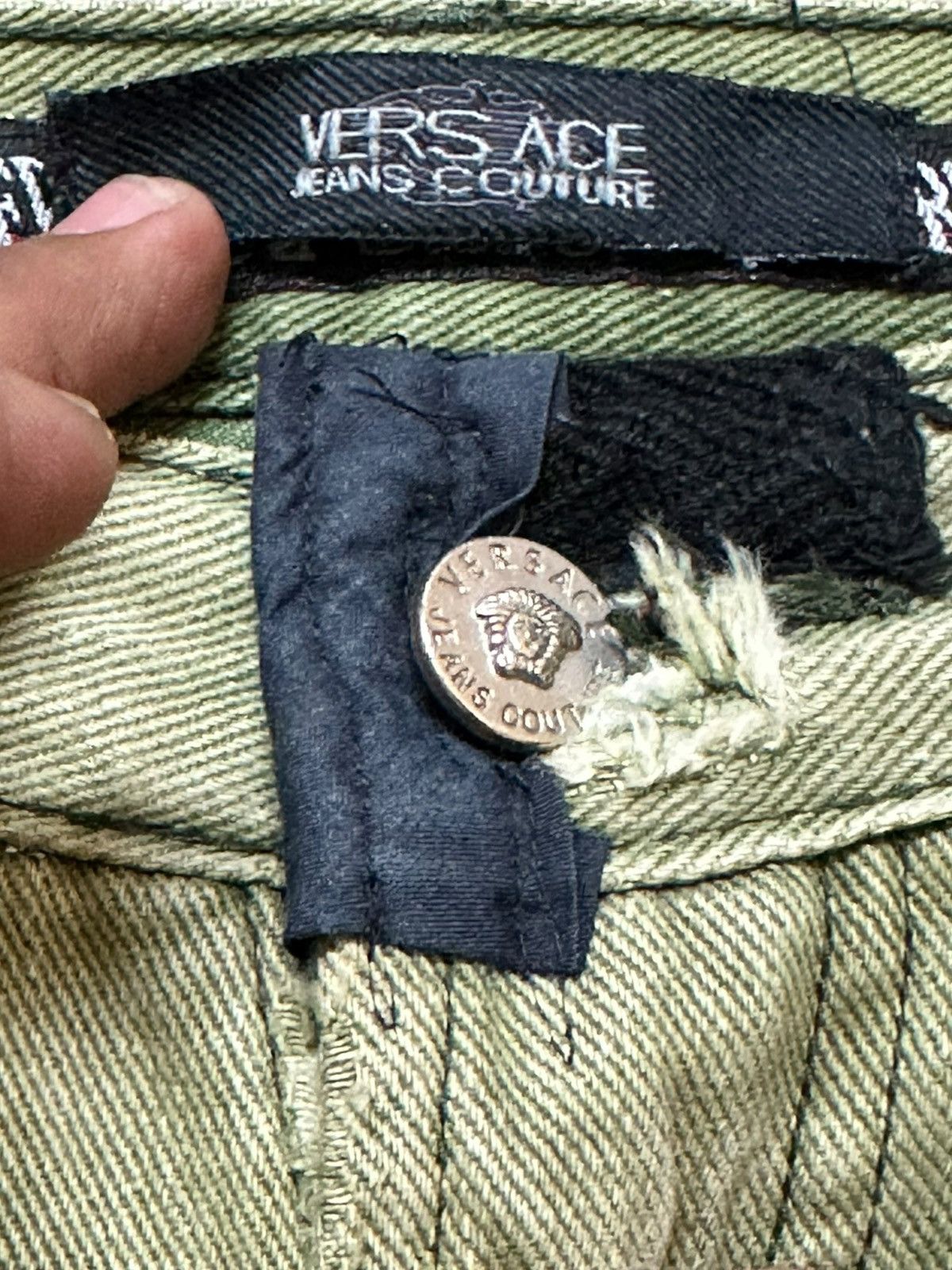 Versace Jeans Couture Vintage Versace Jeans courture 3 Quarter Denjm Size US 33 - 3 Thumbnail
