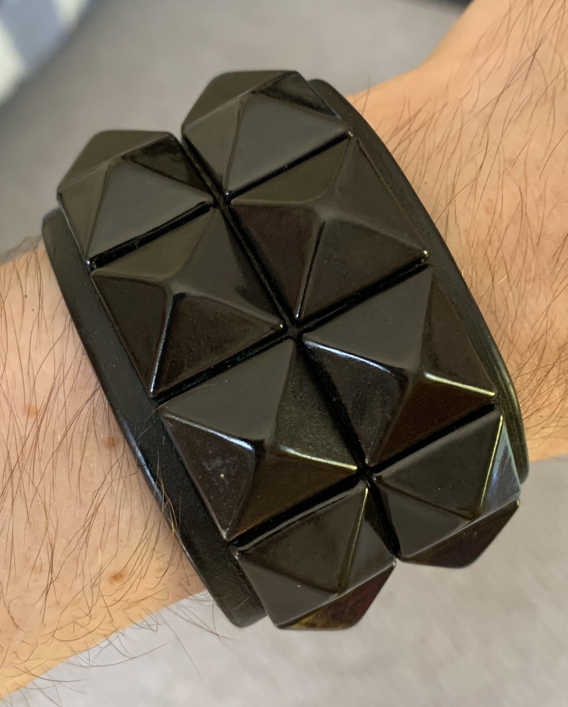 Number (N)ine FW04 Number (N)ine Studded Leather Bracelet | Grailed